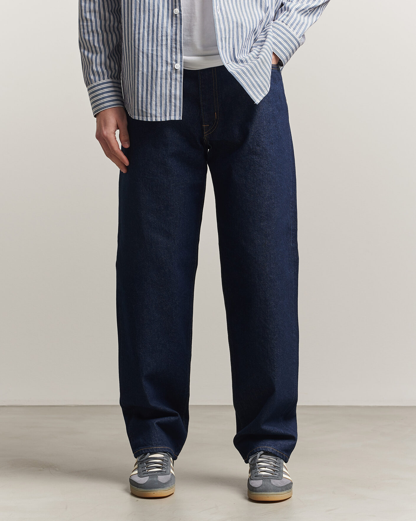 Herr | Jeans | EDWIN | Loose Straight Jeans Blue Rinsed