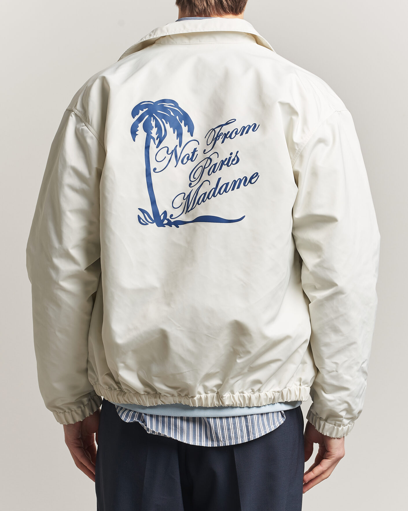 Herr | Jackor | Drôle de Monsieur | Palmier Slogan Coach Jacket Off White