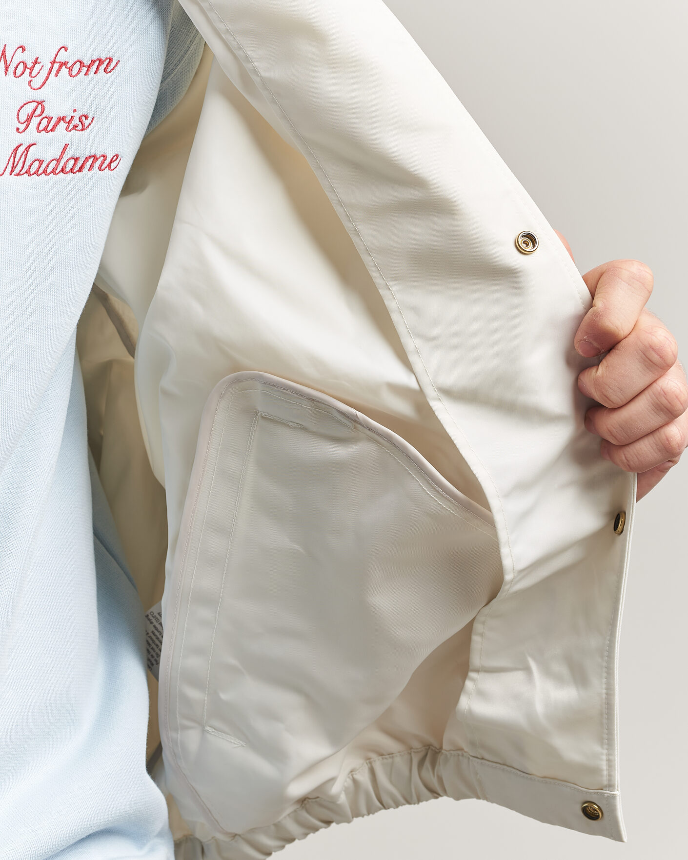 Herr | Jackor | Drôle de Monsieur | Palmier Slogan Coach Jacket Off White