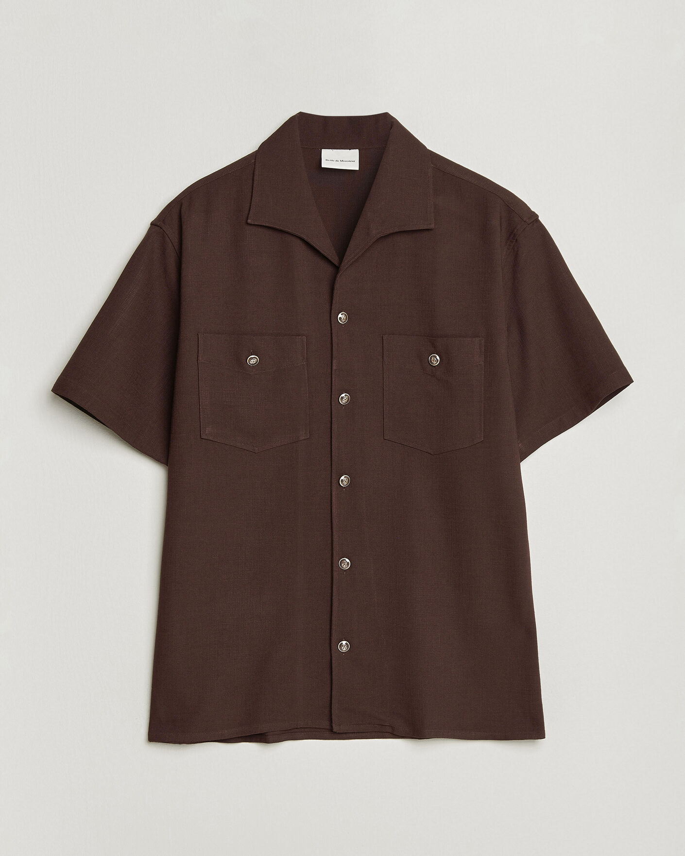 Herr | Skjortor | Drôle de Monsieur | Viscose Resort Shirt Brown