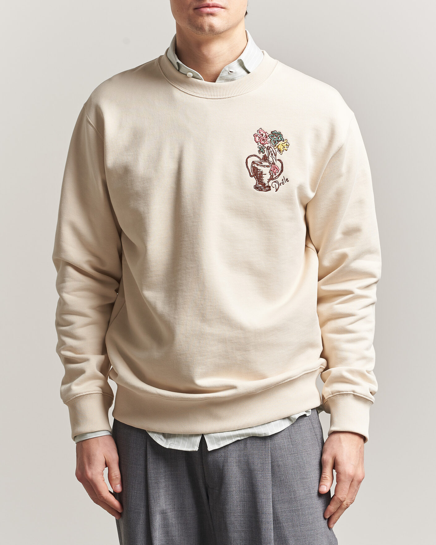 Herr | Tröjor | Drôle de Monsieur | Vase Havana Sweatshirt Sand