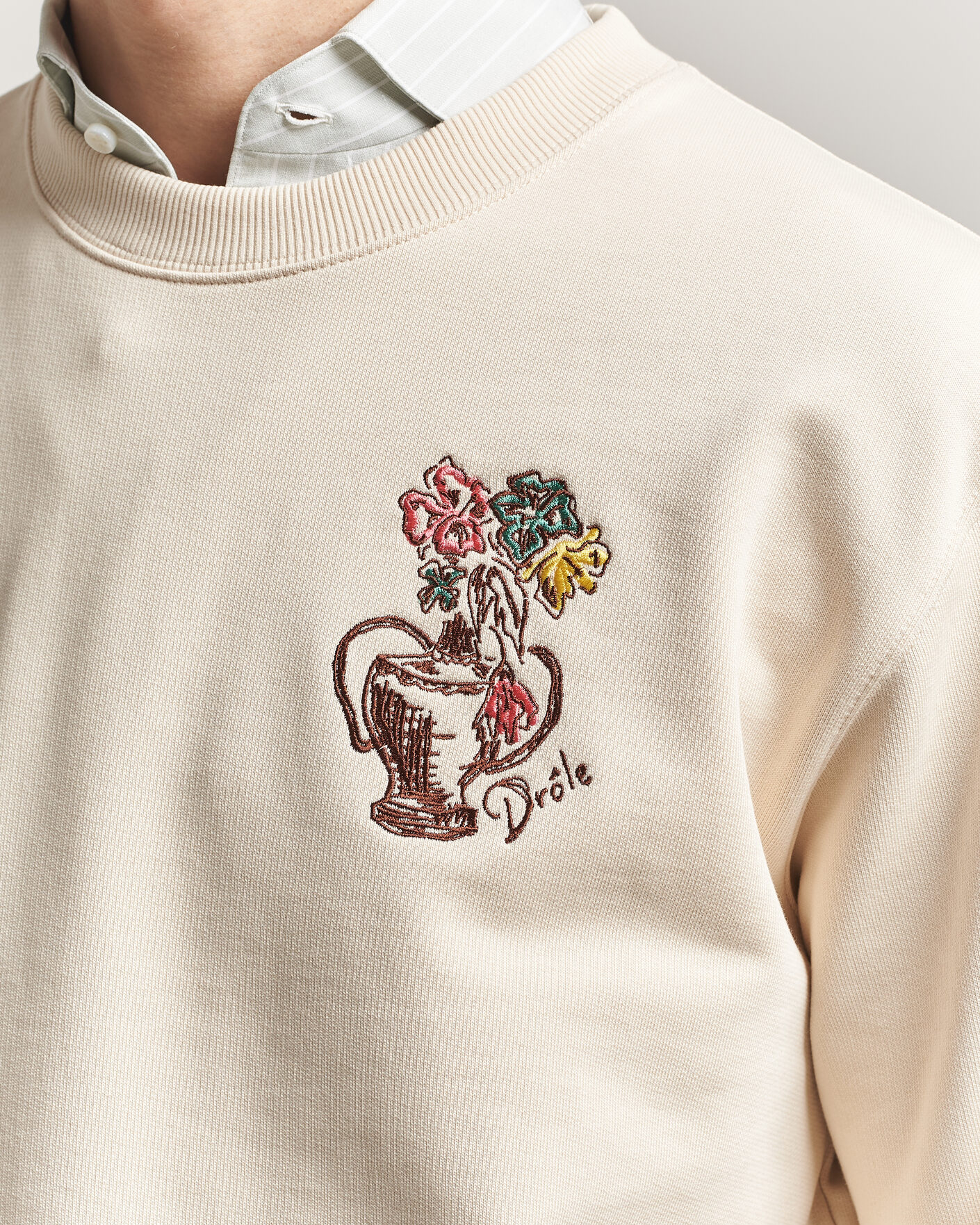 Herr | Tröjor | Drôle de Monsieur | Vase Havana Sweatshirt Sand