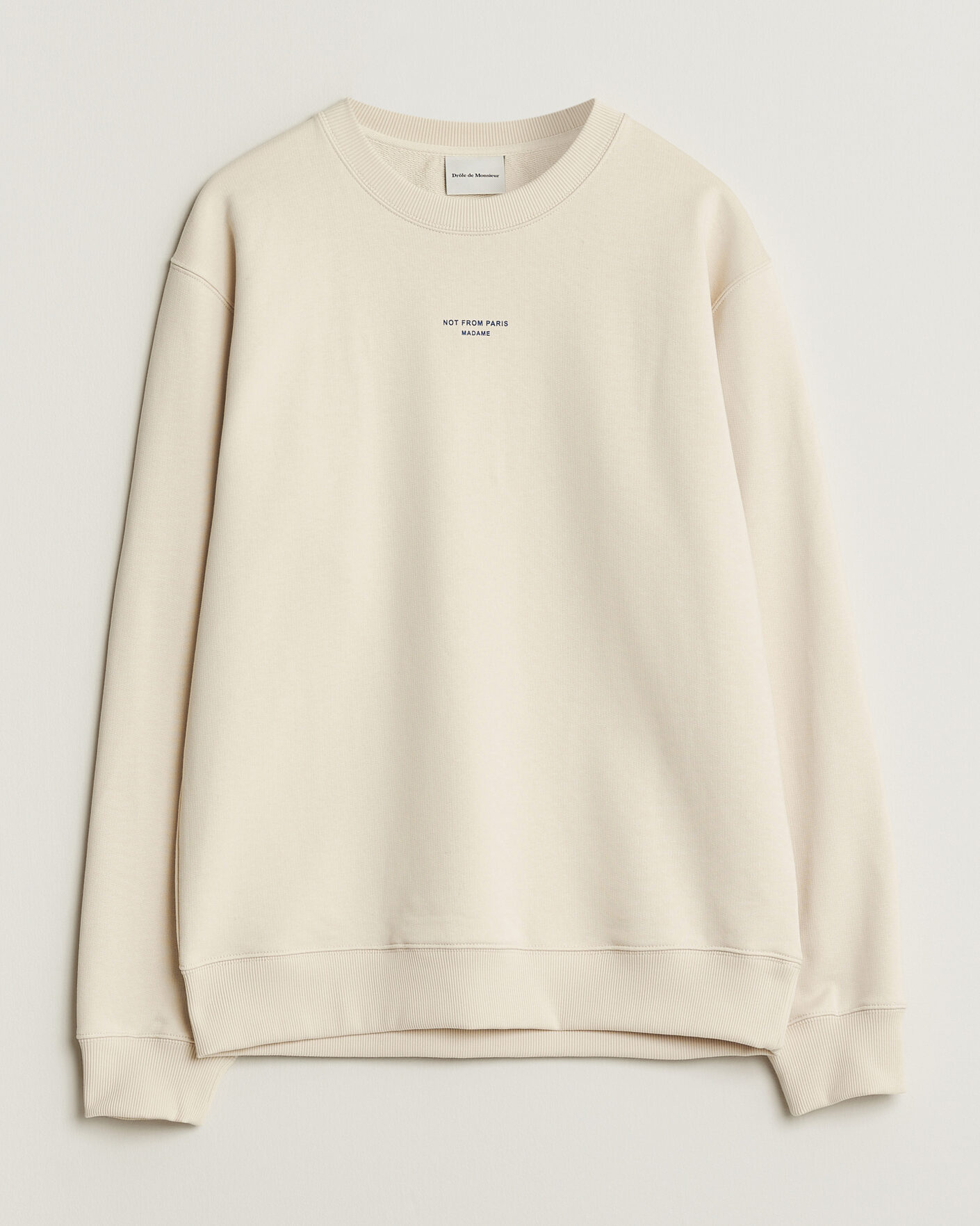 Herr | Tröjor | Drôle de Monsieur | Classic Slogan Sweatshirt Sand