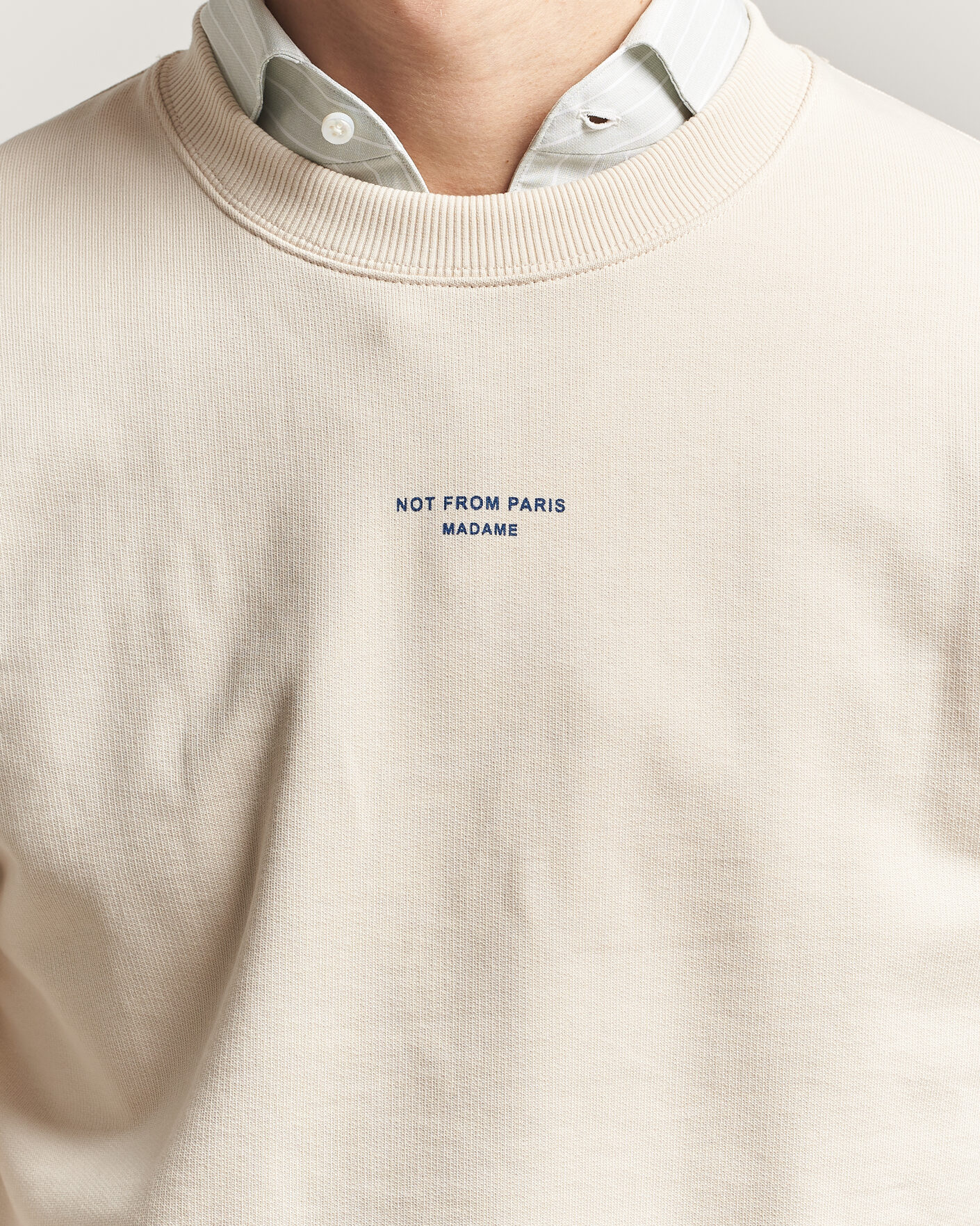 Herr | Tröjor | Drôle de Monsieur | Classic Slogan Sweatshirt Sand