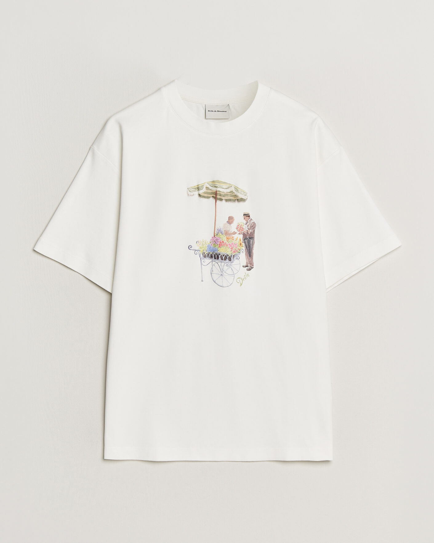 Herr | T-Shirts | Drôle de Monsieur | Fleuriste T-Shirt Off White