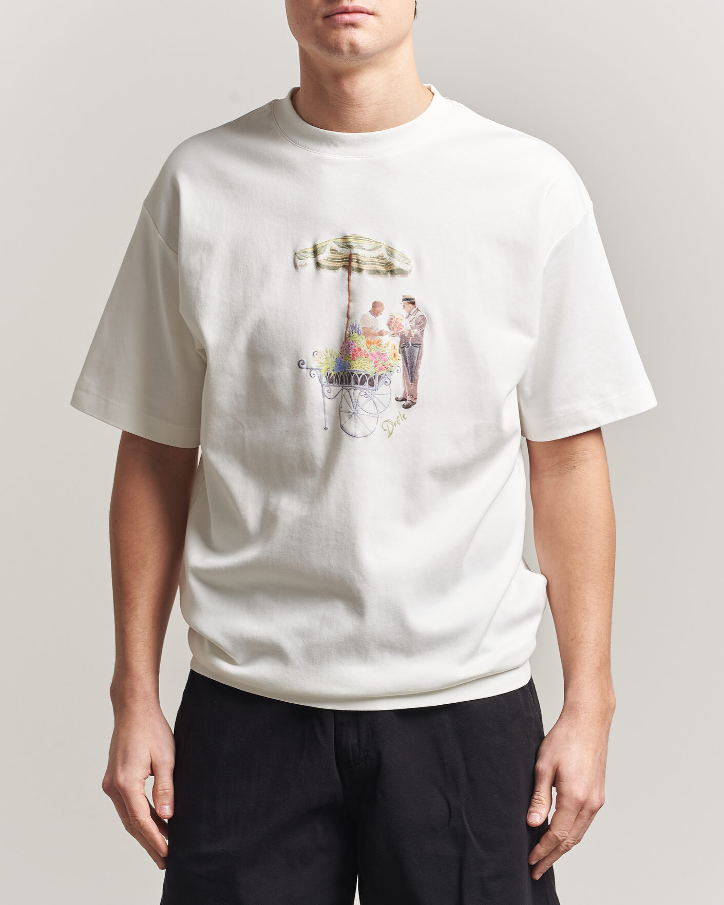 Herr | T-Shirts | Drôle de Monsieur | Fleuriste T-Shirt Off White
