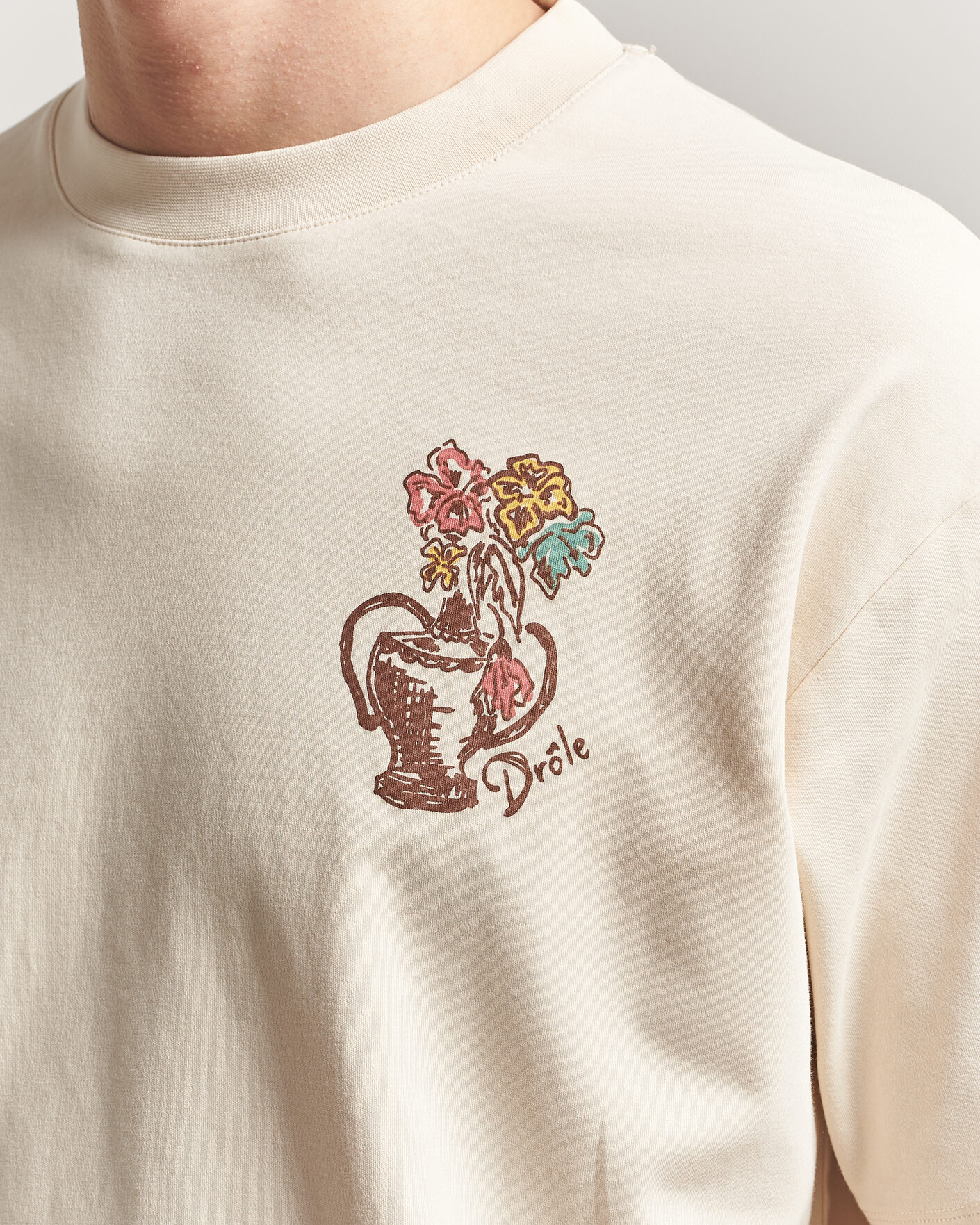 Herr | T-Shirts | Drôle de Monsieur | Vase Havana T-Shirt Sand