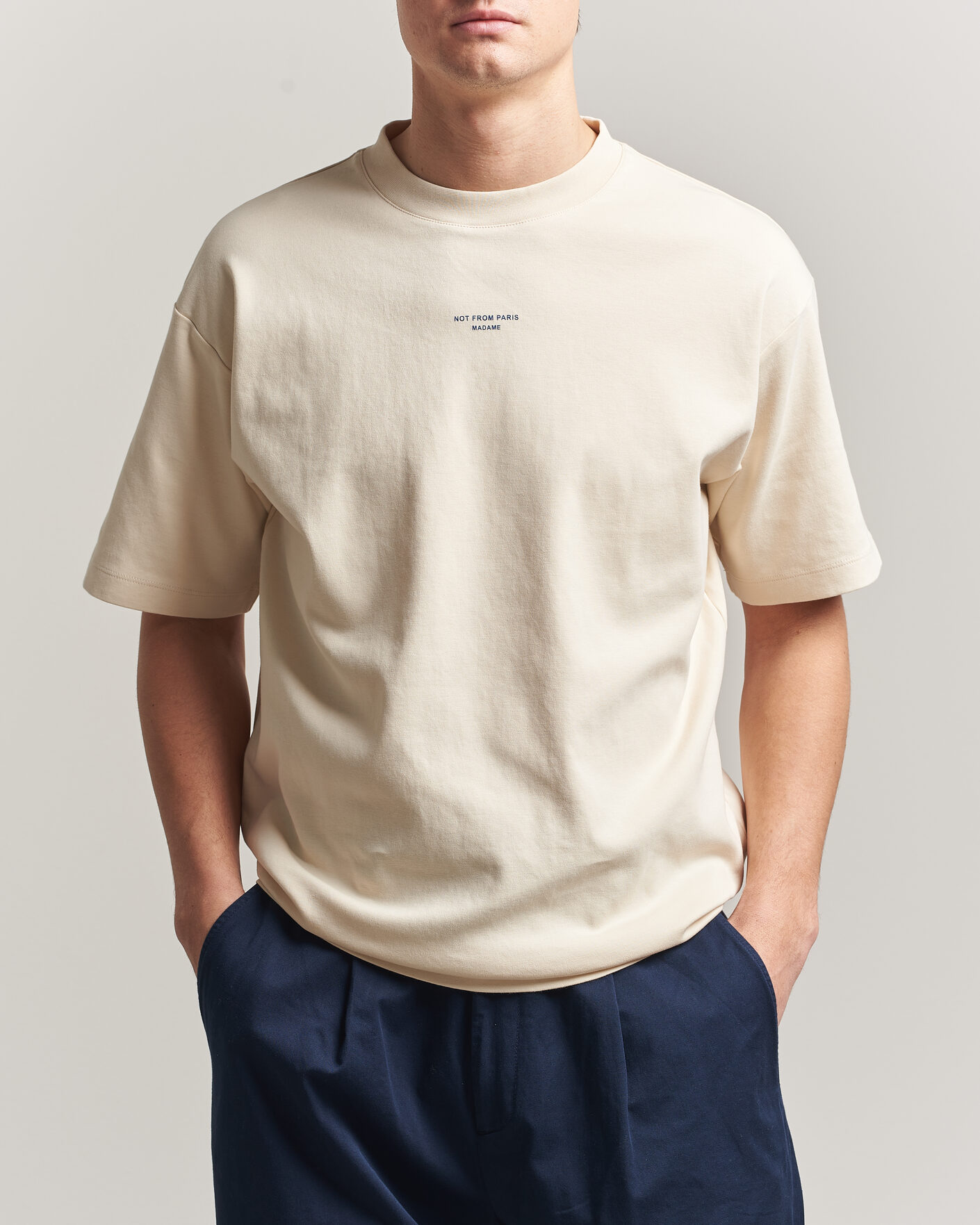 Herr | T-Shirts | Drôle de Monsieur | Classic Slogan T-Shirt Sand