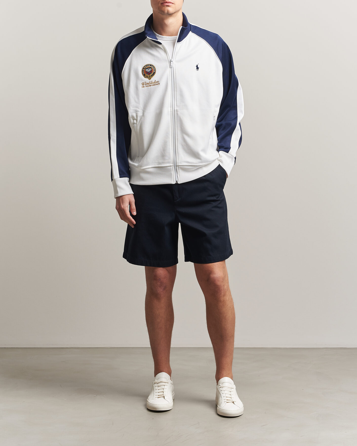Herr | Tröjor | Polo Ralph Lauren | Full Zip Pullover Ceramic White