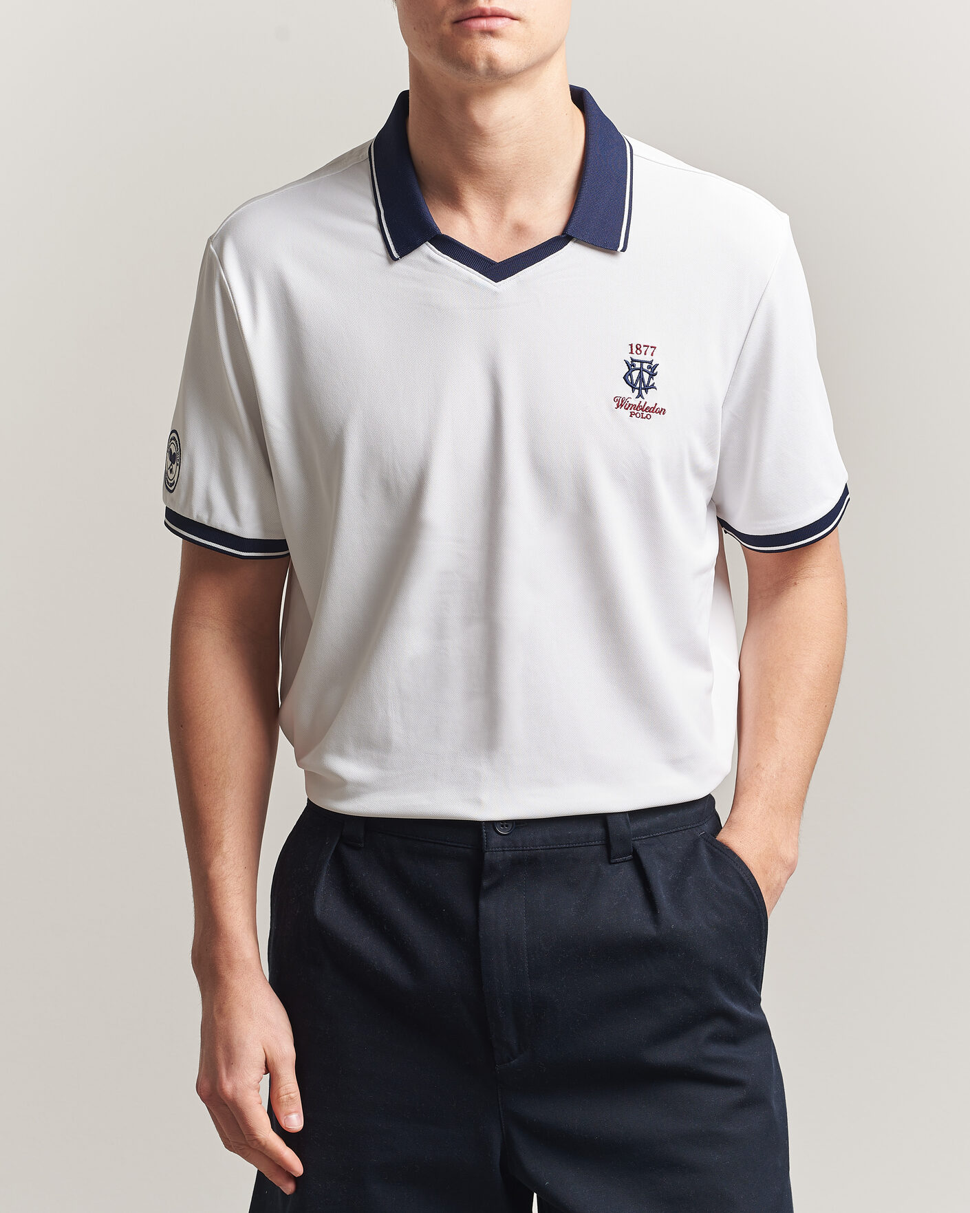 Herr | Pikéer | Polo Ralph Lauren | Knitted Performance Polo Ceramic White