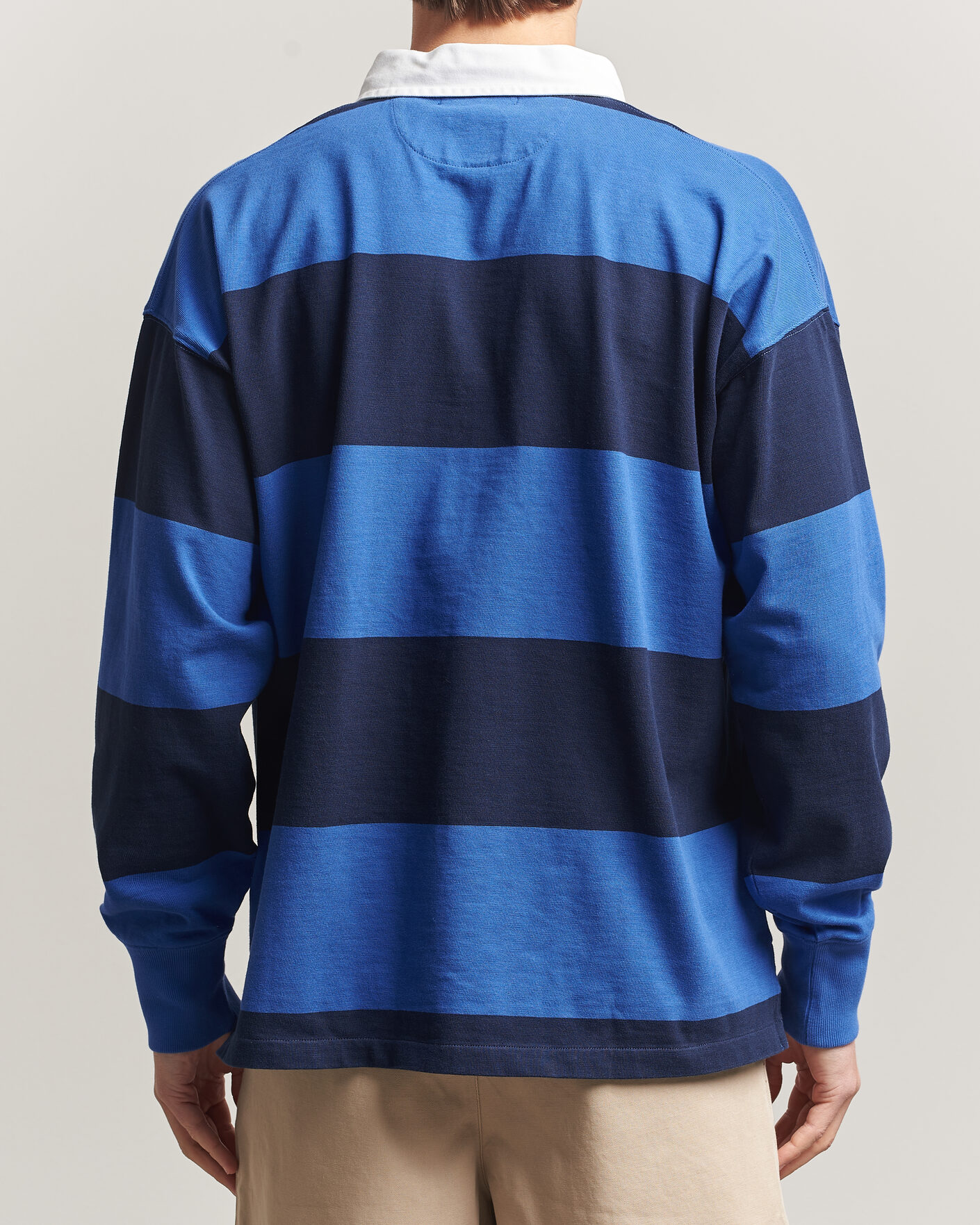 Herr | Tröjor | Polo Ralph Lauren | Striped Rugby Pullover Collegiate Blue