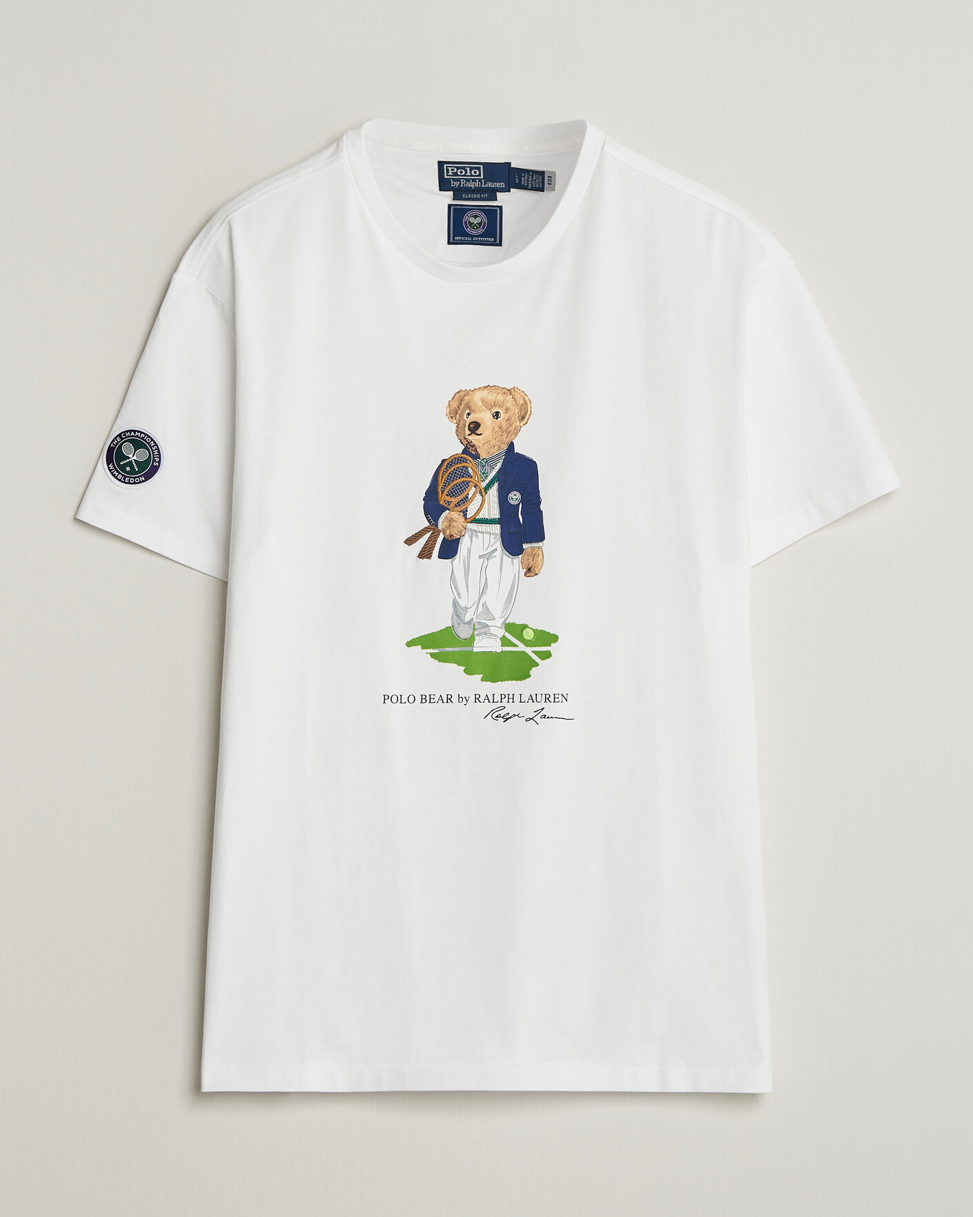 Herr | T-Shirts | Polo Ralph Lauren | Wimbledon Bear Tee White