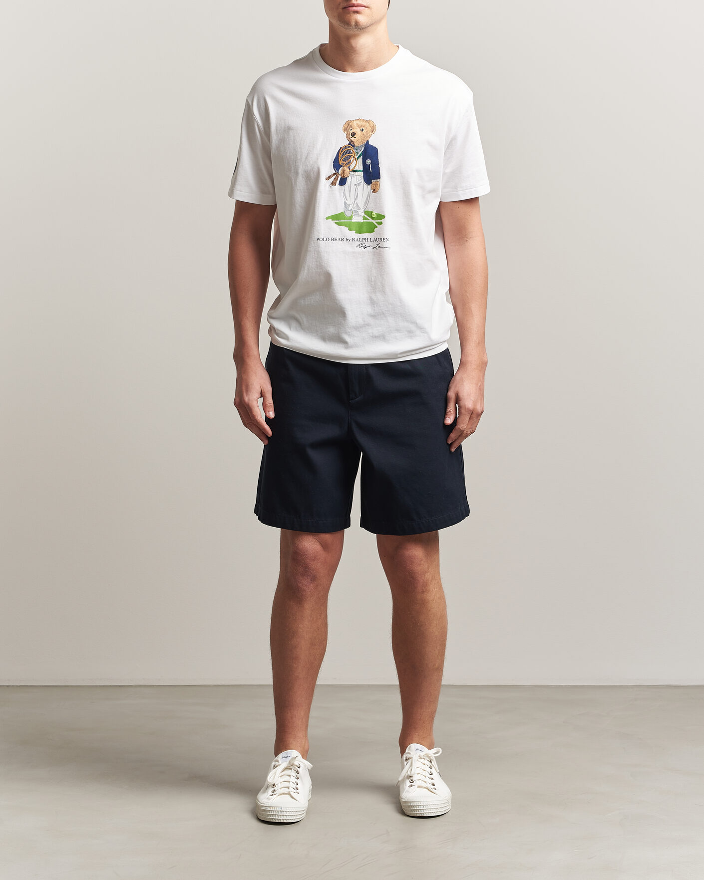 Herr | T-Shirts | Polo Ralph Lauren | Wimbledon Bear Tee White