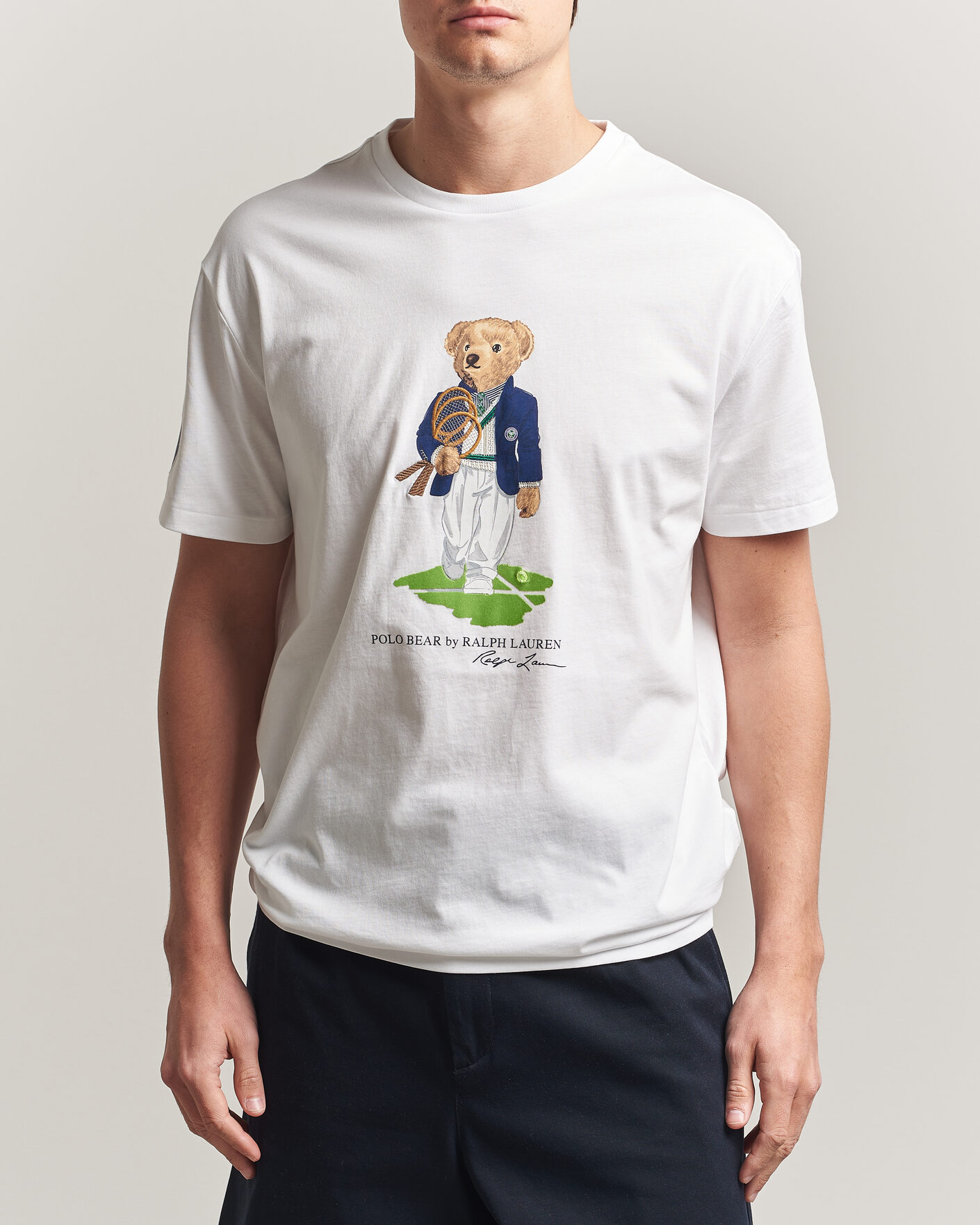 Herr | T-Shirts | Polo Ralph Lauren | Wimbledon Bear Tee White