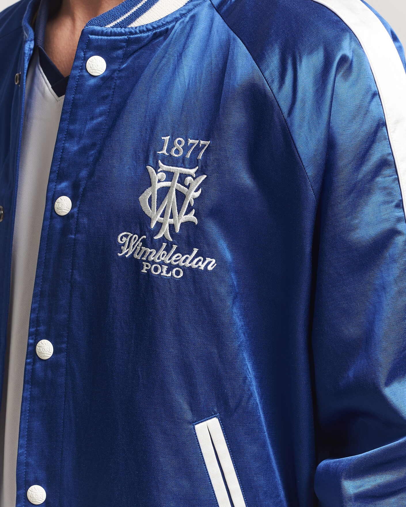 Herr | Jackor | Polo Ralph Lauren | Championship Bomber Jacket Graphic Royal/White