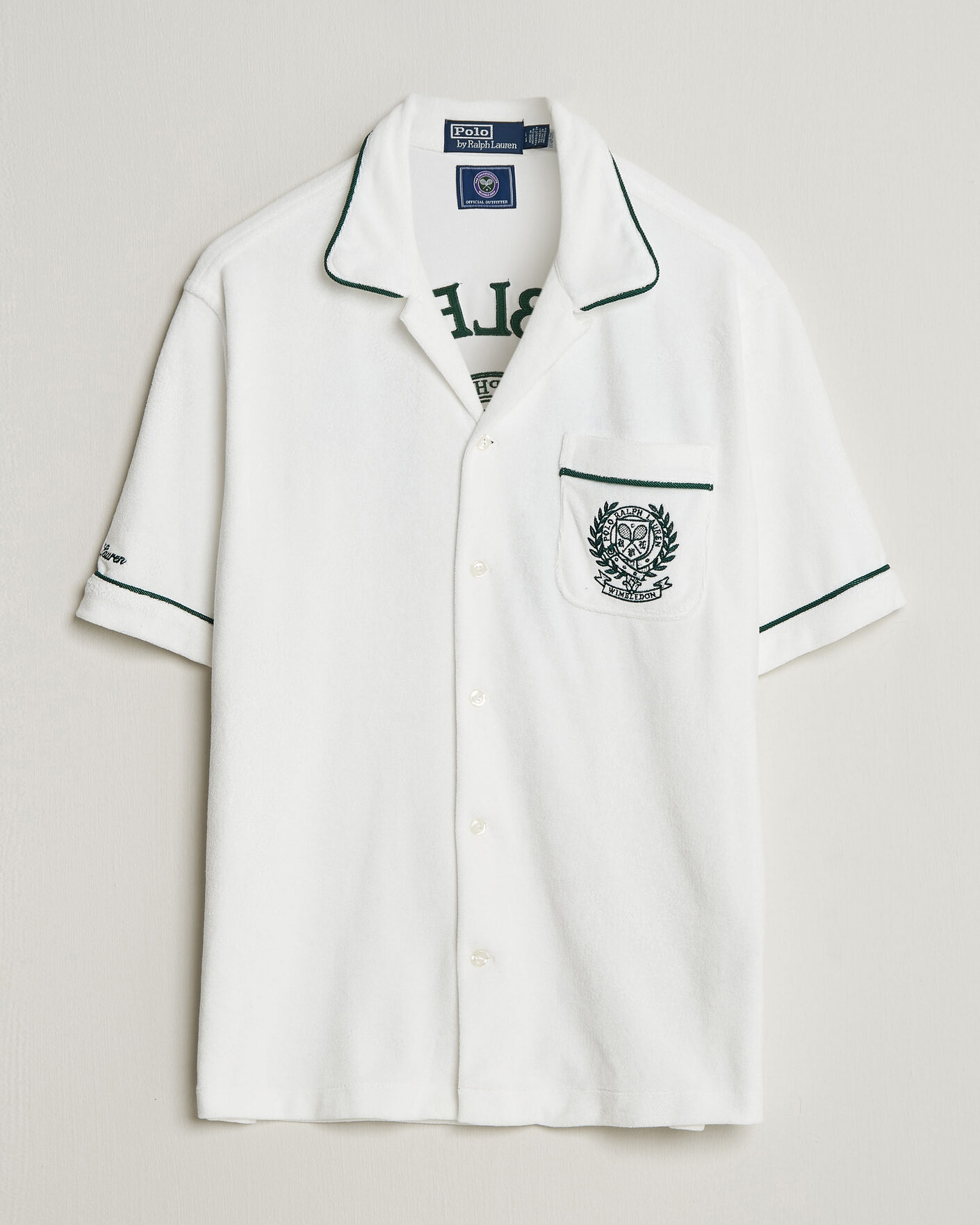 Herr | Skjortor | Polo Ralph Lauren | Terry Short Sleeve Shirt White