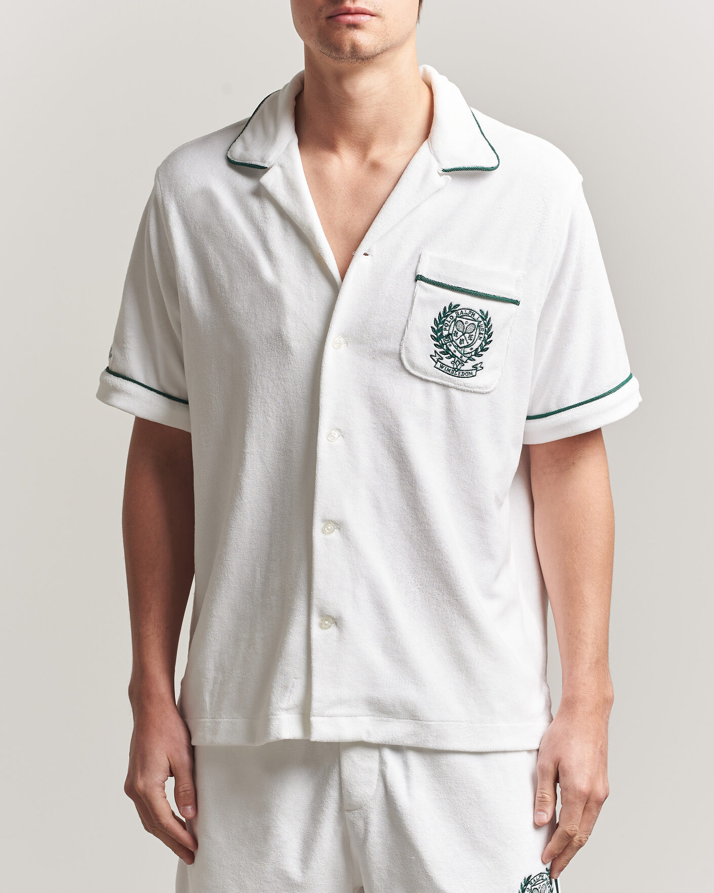 Herr | Skjortor | Polo Ralph Lauren | Terry Short Sleeve Shirt White