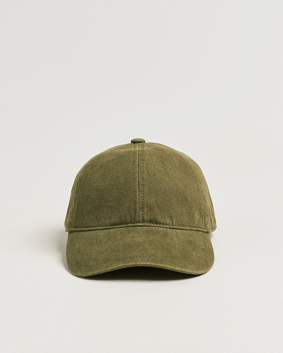 Herr | Hattar & kepsar | Tiger of Sweden | Hent Washed Cap Kalamata Green