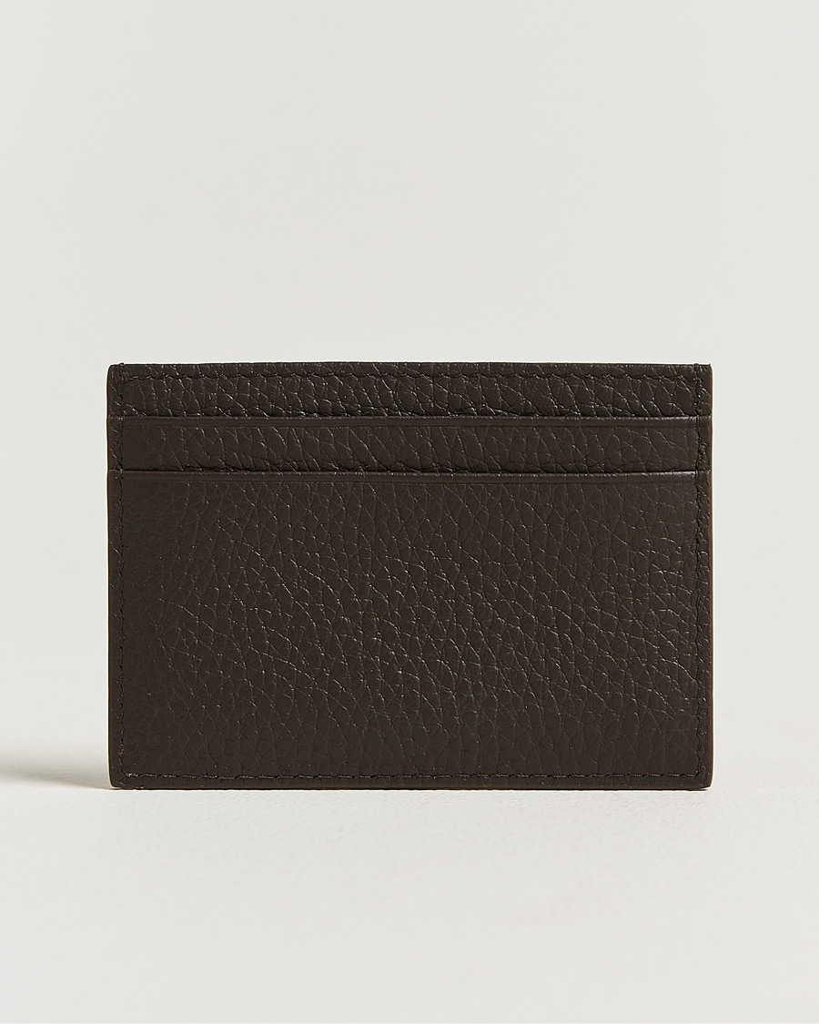 Herr | Plånböcker | Tiger of Sweden | Wharf Leather Card Holder Dark Brown