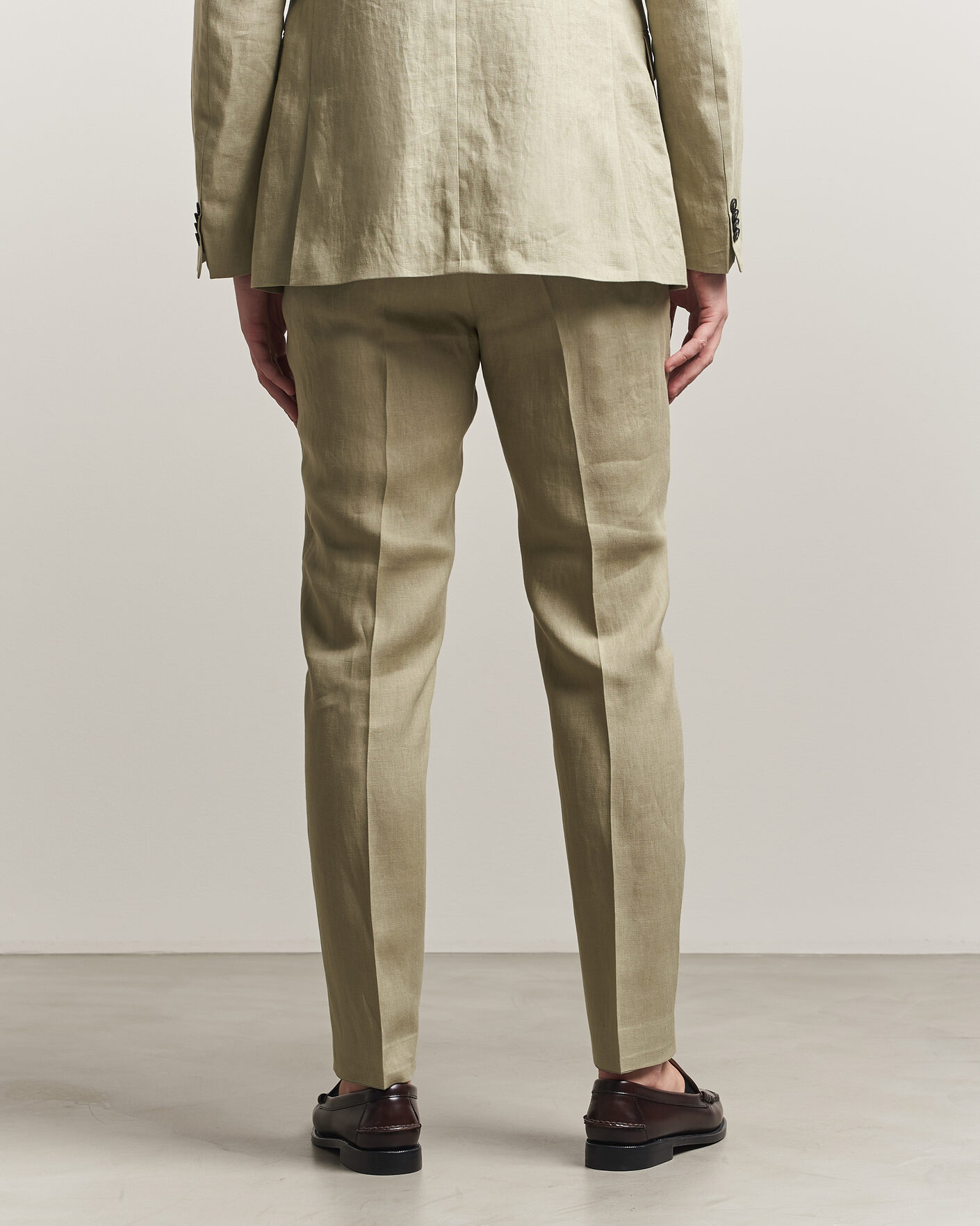 Herr | Byxor | Tiger of Sweden | Tenuta Linen Suit Trousers Mole