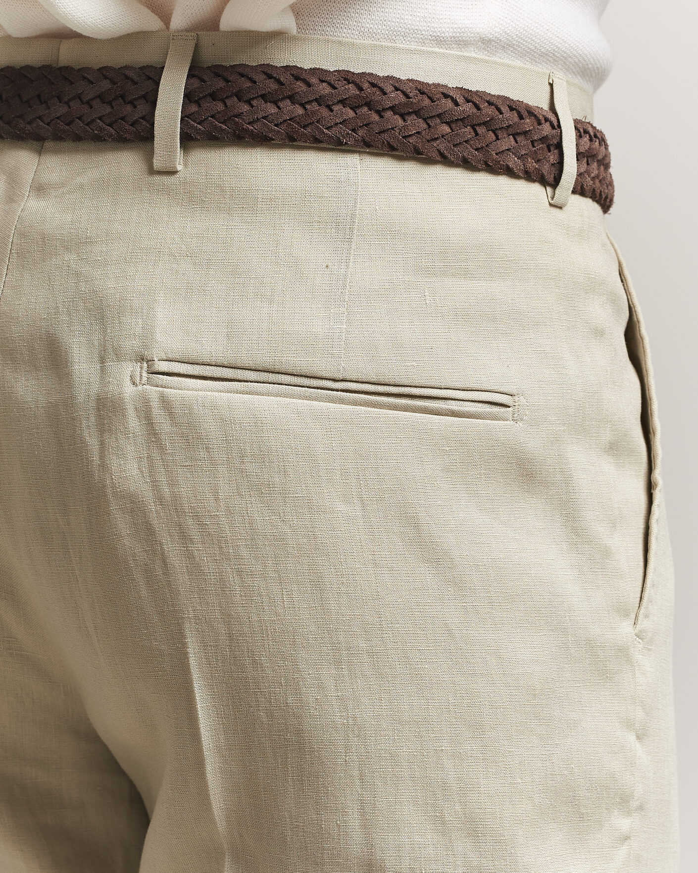 Herr | Byxor | Tiger of Sweden | Tenuta Linen Suit Trousers Cream Sand