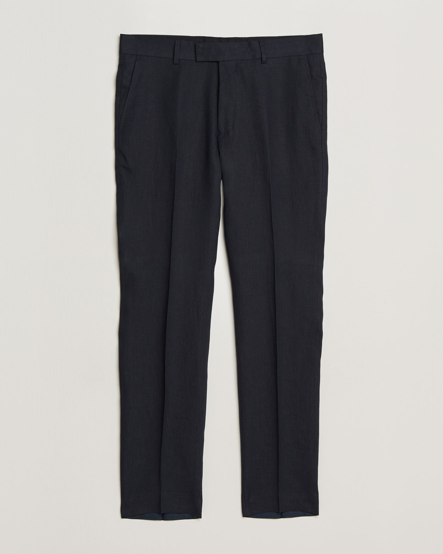 Herr | Byxor | Tiger of Sweden | Tenuta Linen Suit Trousers Midnight Blue