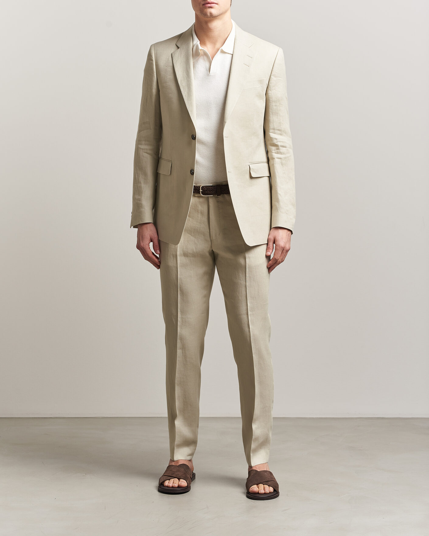 Herr | Kavajer | Tiger of Sweden | Justin Linen Suit Blazer Cream Sand