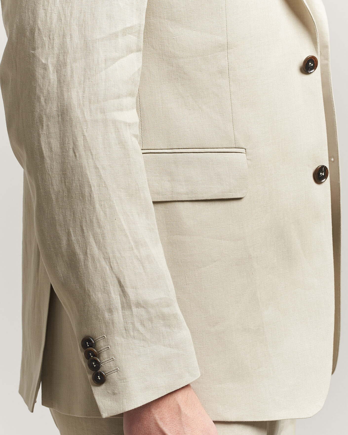 Herr | Kavajer | Tiger of Sweden | Justin Linen Suit Blazer Cream Sand