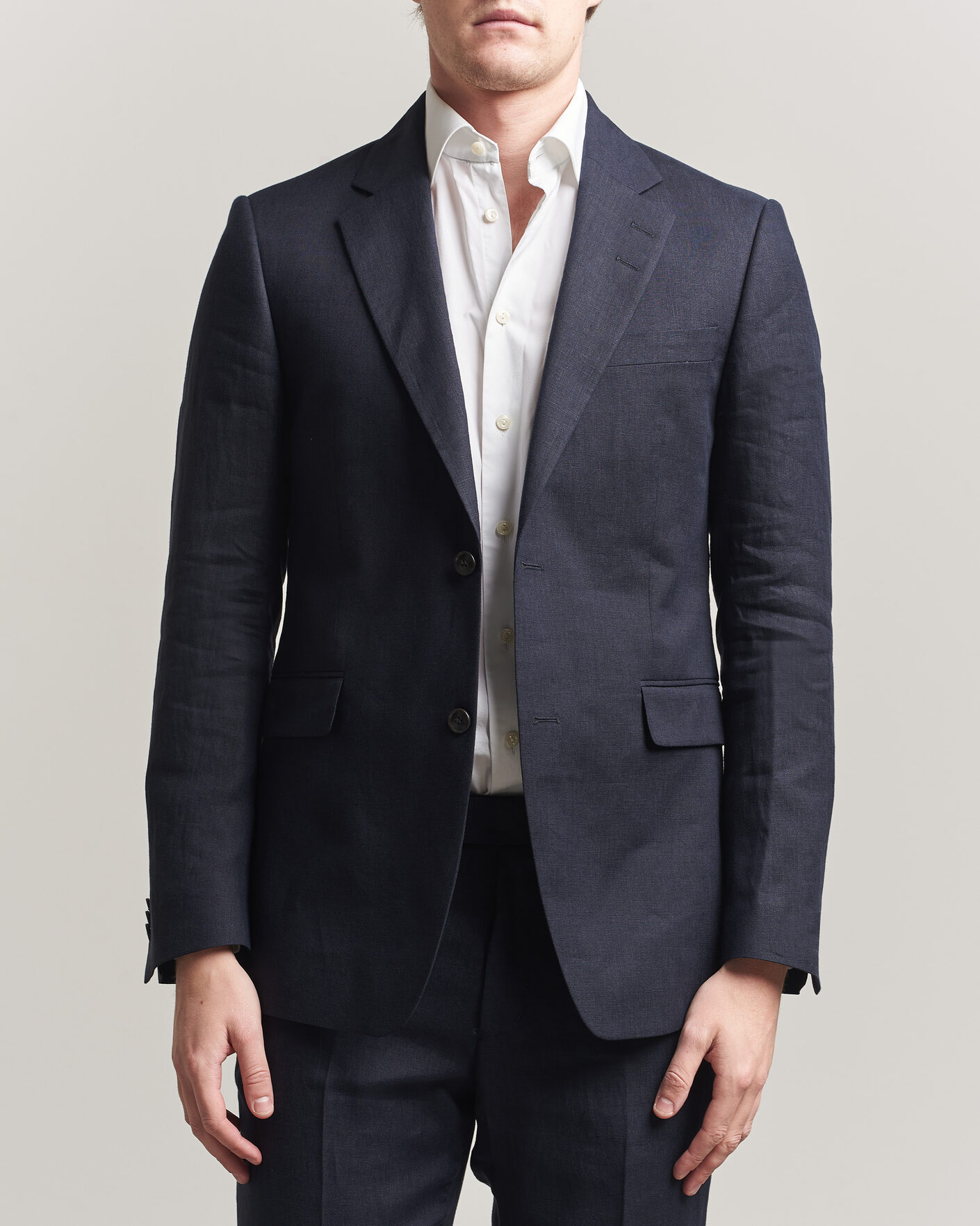 Herr | Kavajer | Tiger of Sweden | Justin Linen Suit Blazer Midnight Blue