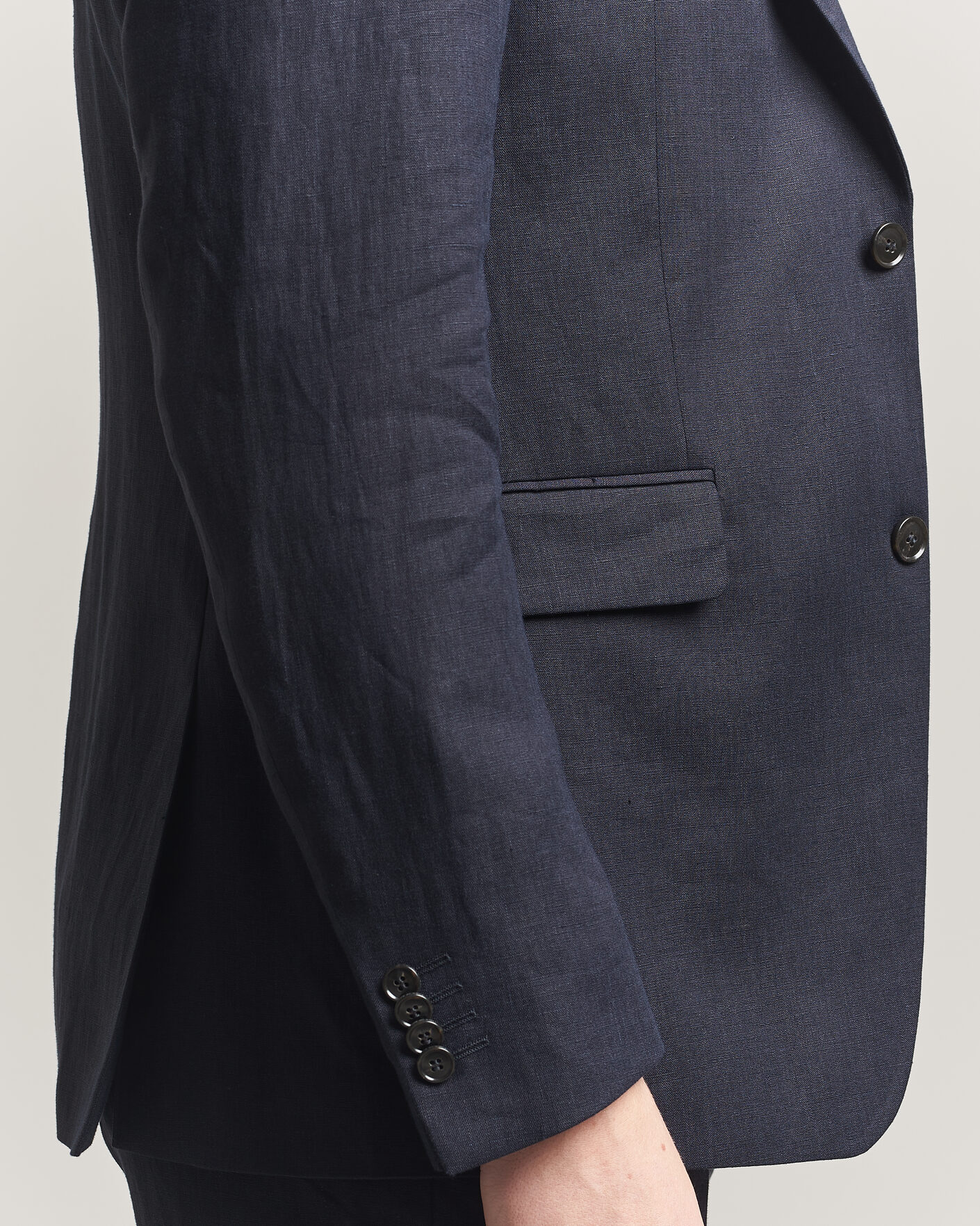 Herr | Kavajer | Tiger of Sweden | Justin Linen Suit Blazer Midnight Blue