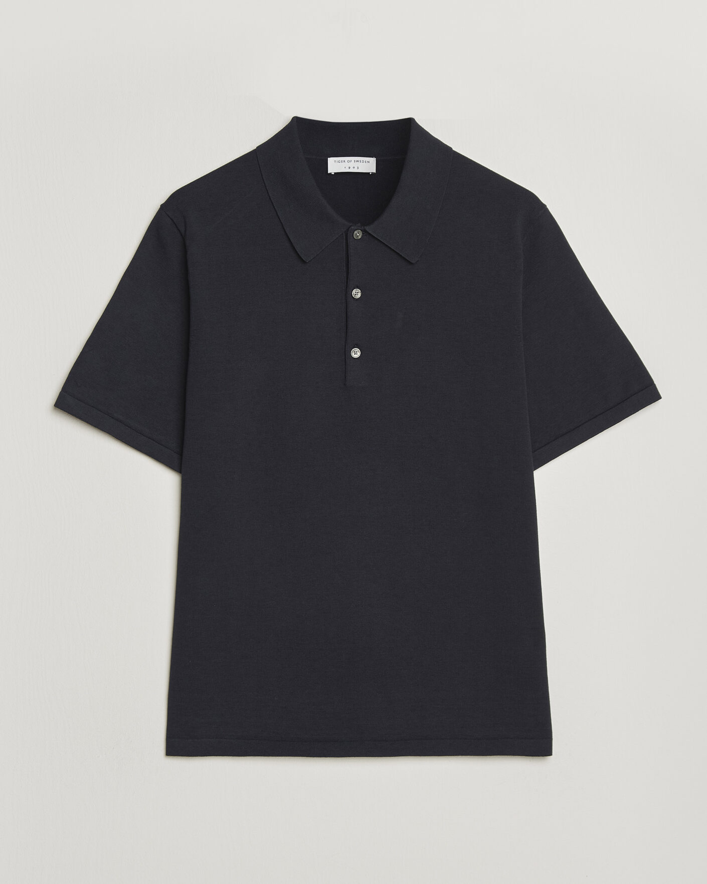 Herr | Pikéer | Tiger of Sweden | Erros Cotton Knitted Polo Light Ink