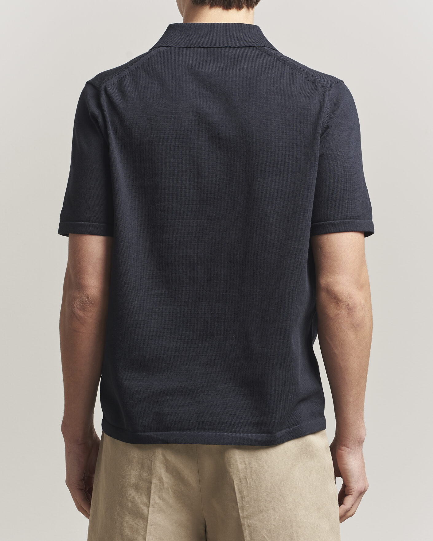 Herr | Pikéer | Tiger of Sweden | Erros Cotton Knitted Polo Light Ink