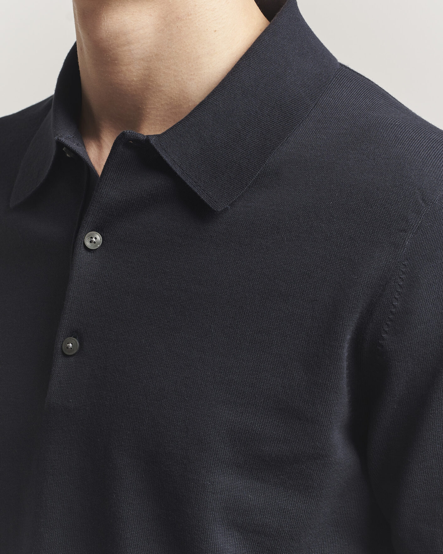 Herr | Pikéer | Tiger of Sweden | Erros Cotton Knitted Polo Light Ink