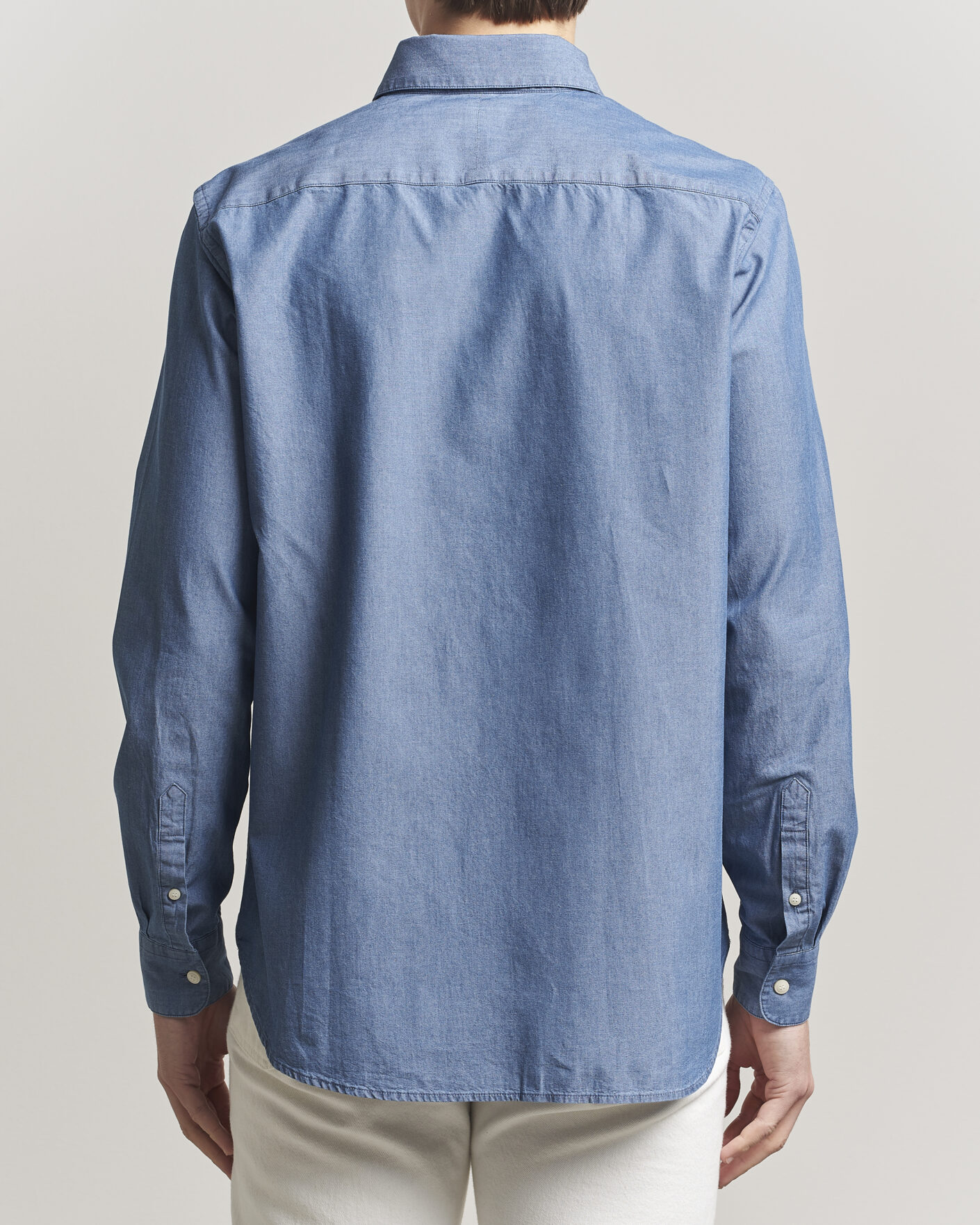 Herr | Skjortor | Tiger of Sweden | Bjorn Denim Shirt Bering Sea