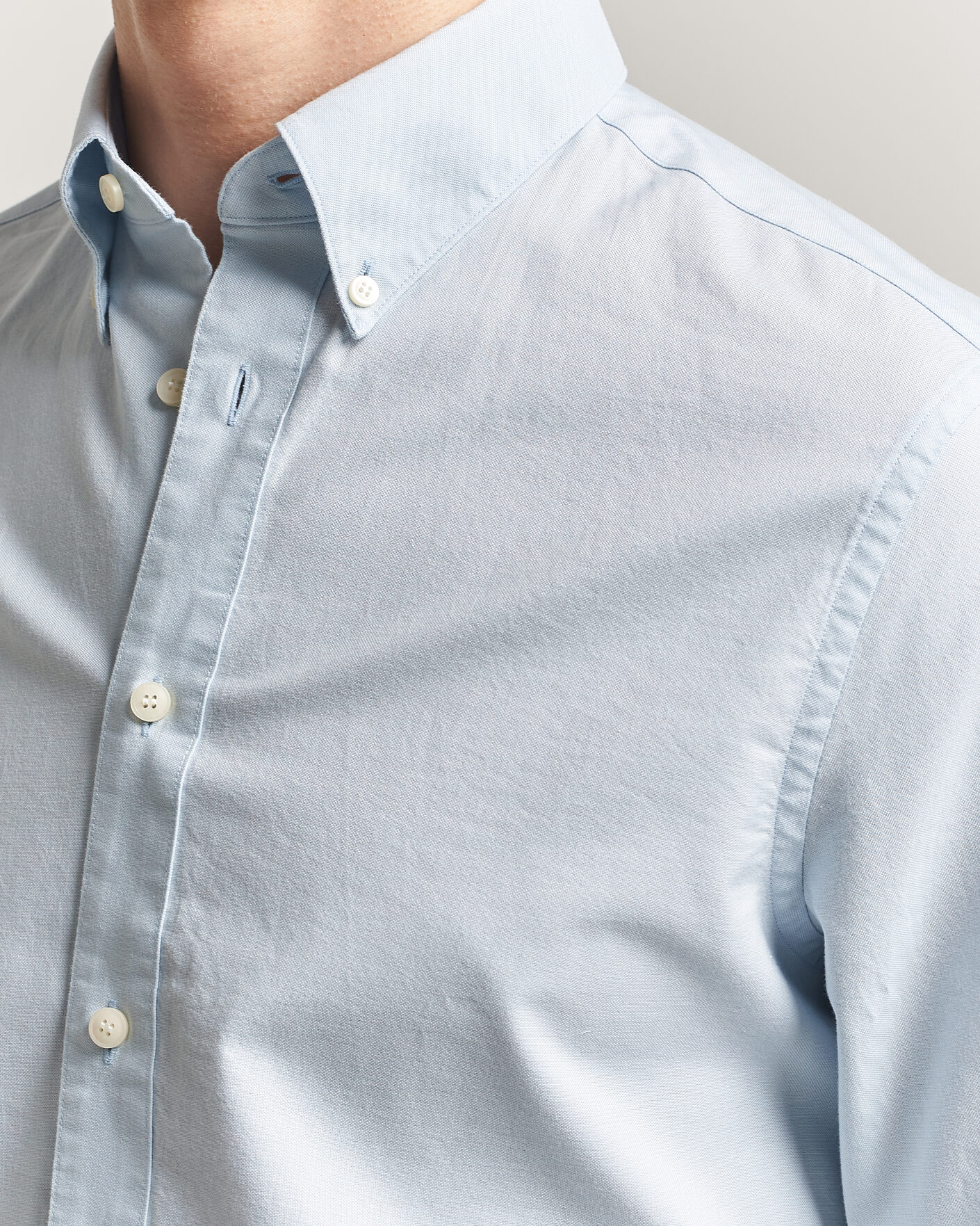 Herr | Skjortor | Tiger of Sweden | Bjorn Oxford Shirt Light Blue