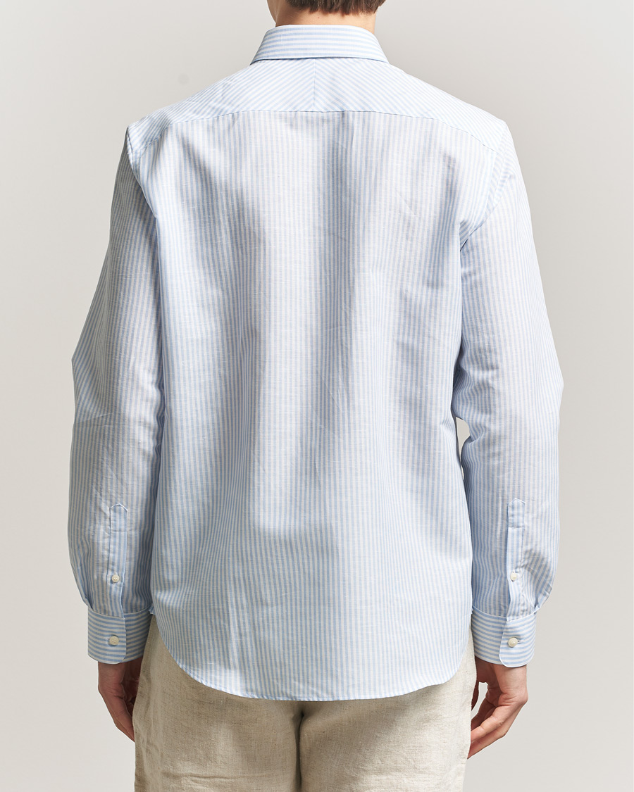 Herr | Skjortor | Tiger of Sweden | Bjorn Cotton/Linen Striped Shirt Heaven