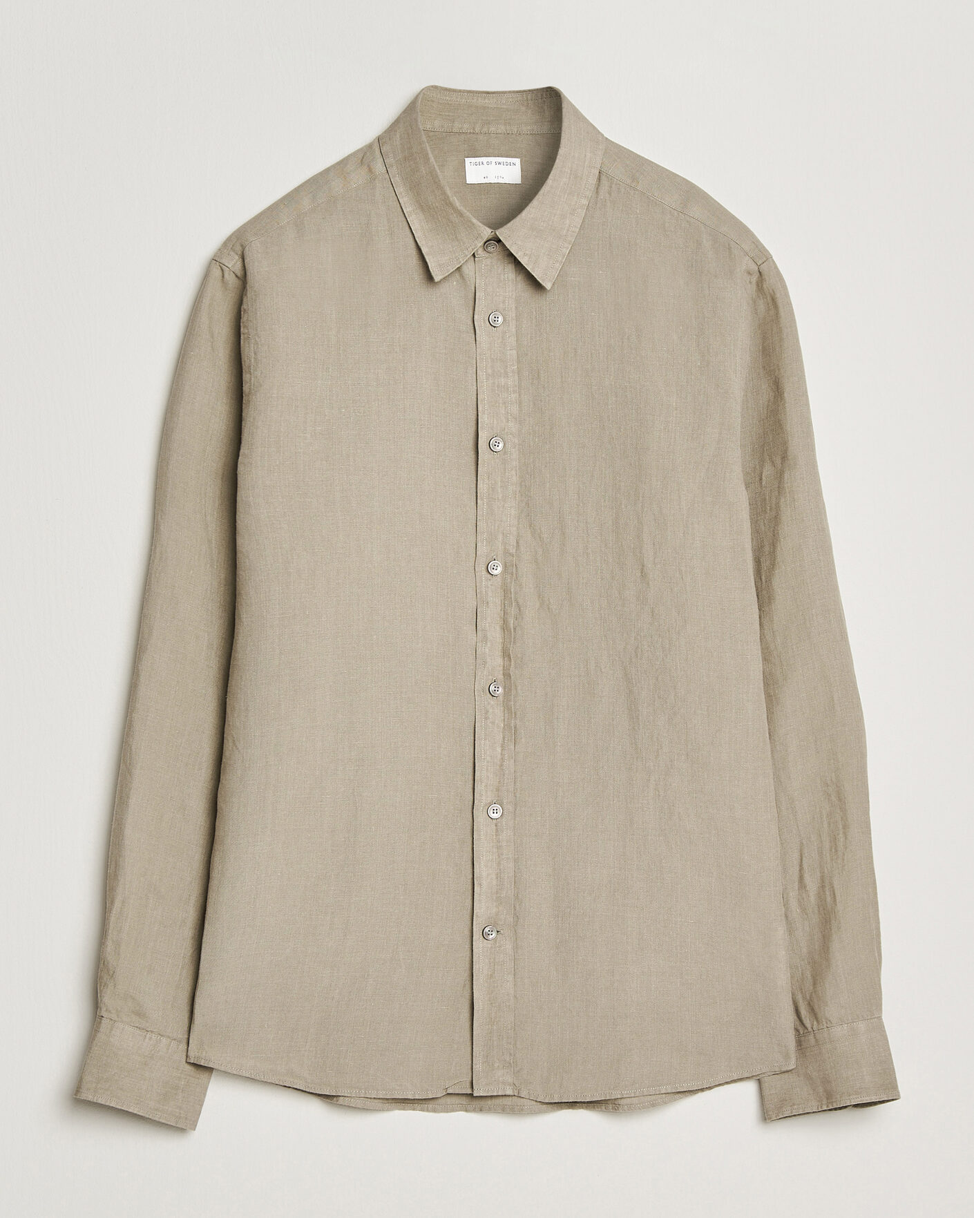 Herr | Skjortor | Tiger of Sweden | Spenser Linen Shirt Mole