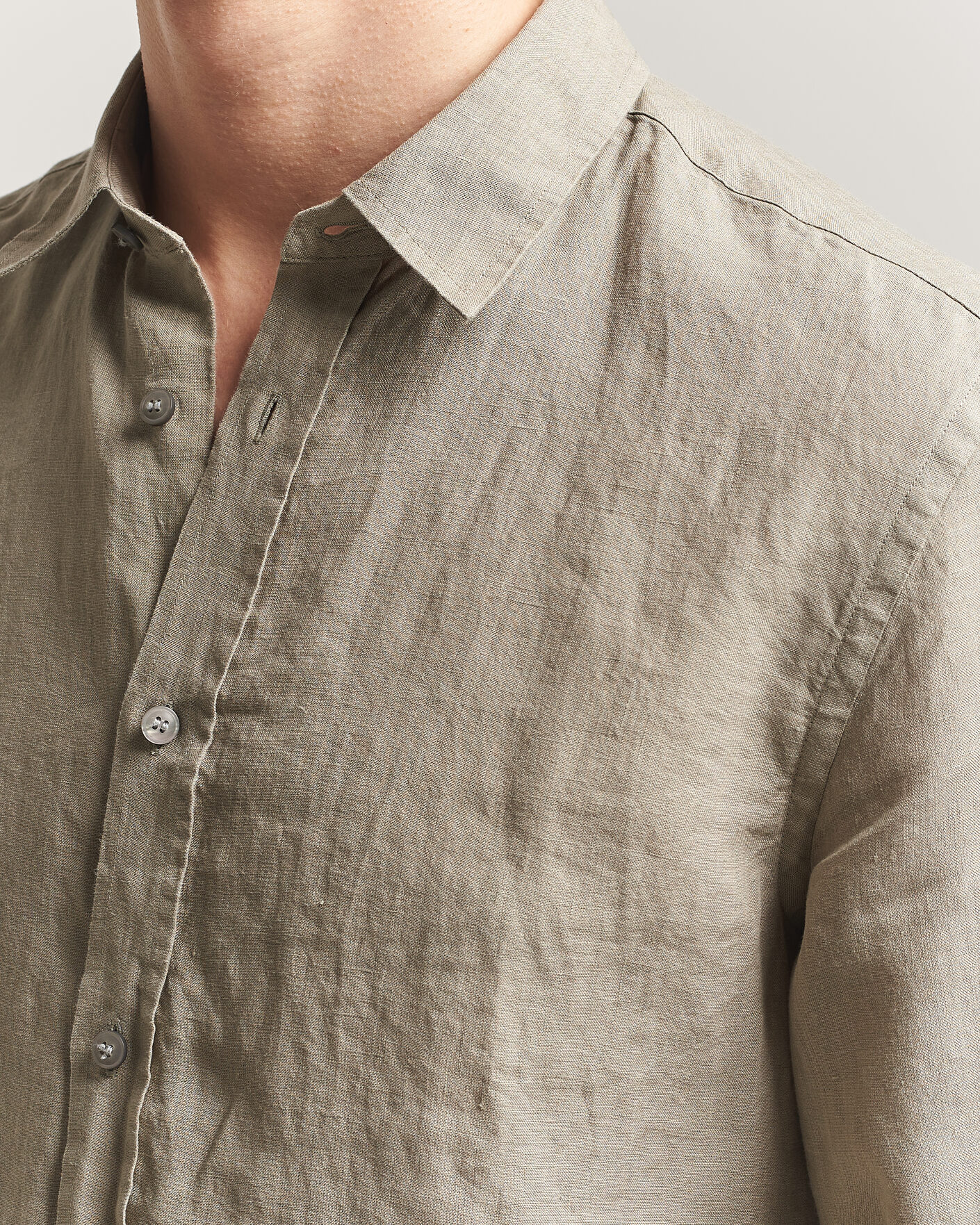 Herr | Skjortor | Tiger of Sweden | Spenser Linen Shirt Mole