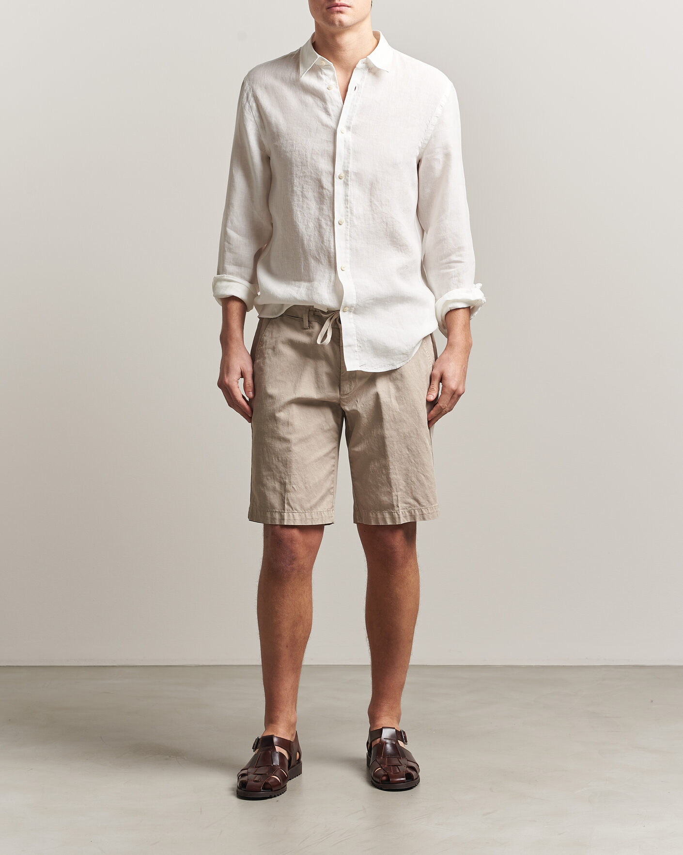 Herr | Skjortor | Tiger of Sweden | Spenser Linen Shirt Off White