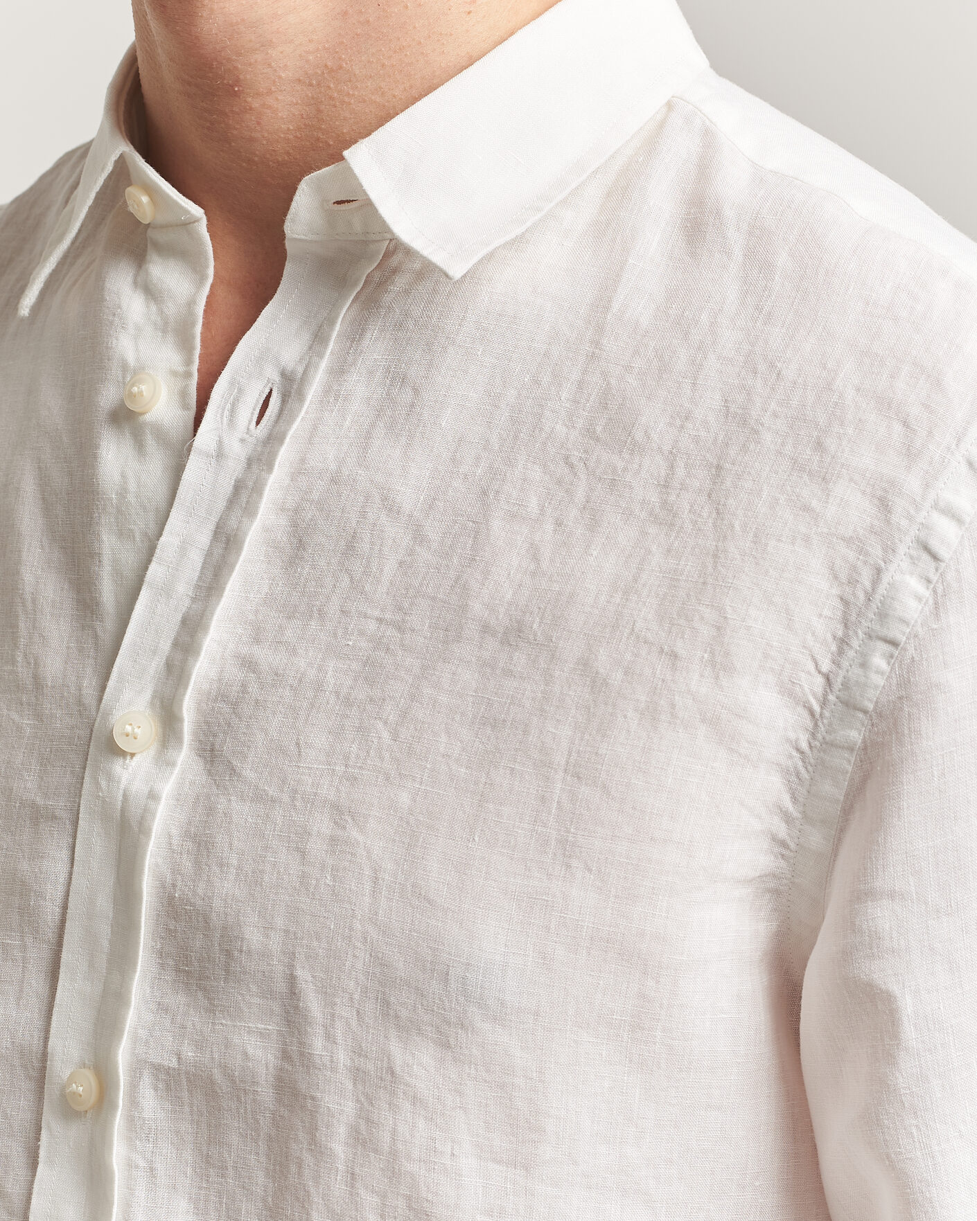 Herr | Skjortor | Tiger of Sweden | Spenser Linen Shirt Off White