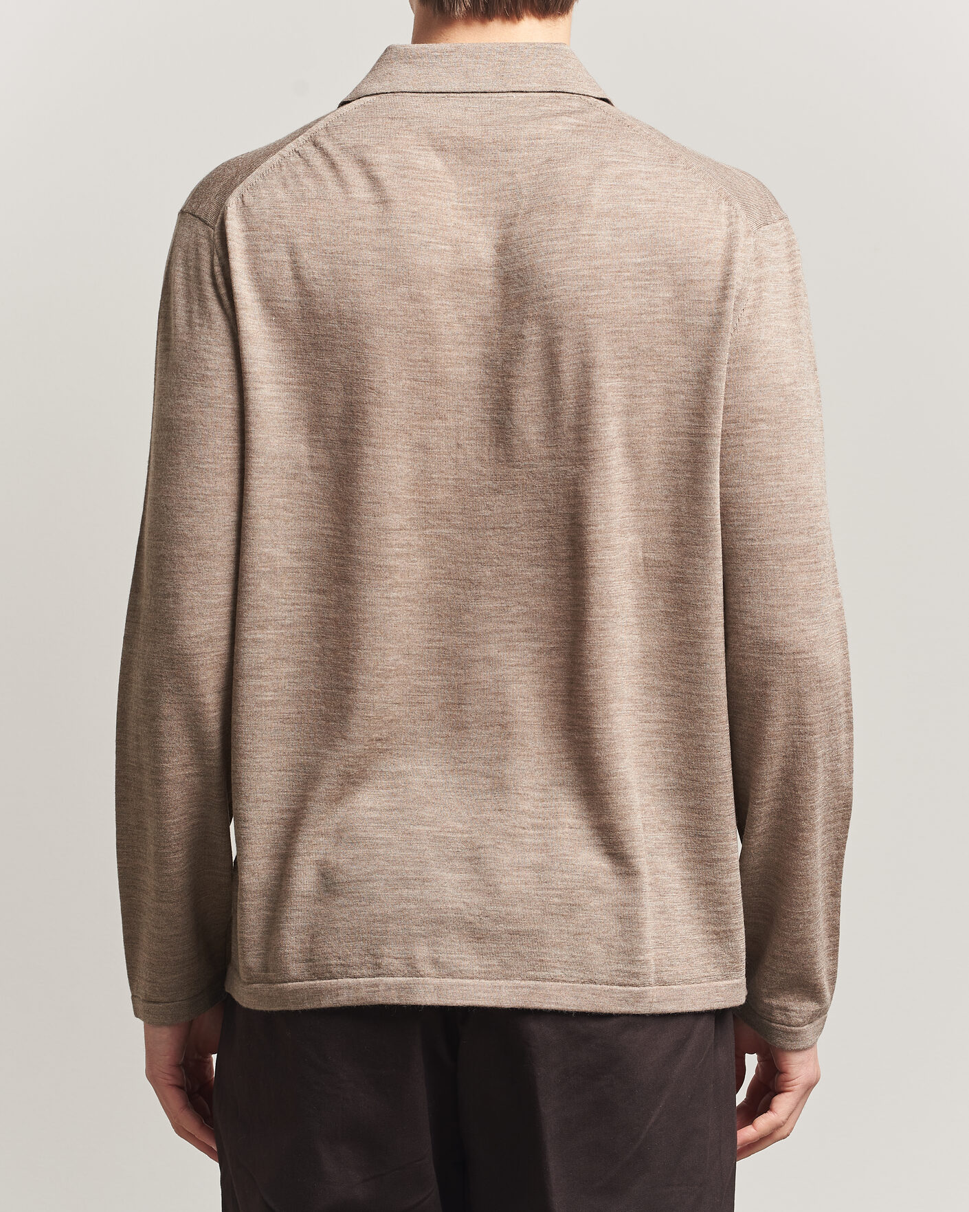 Herr | Tröjor | Tiger of Sweden | Verklin Merino Knitted Cardigan Beige Melange