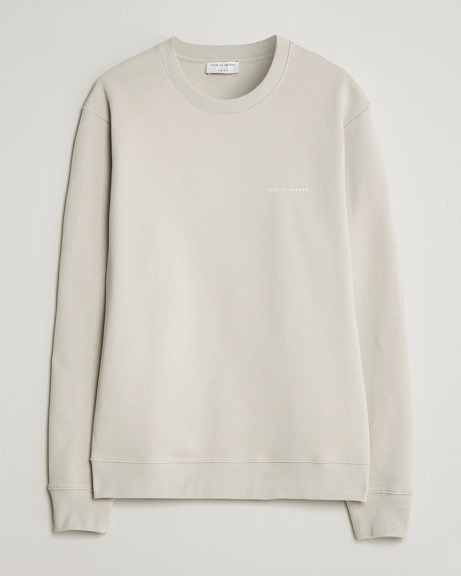 Herr | Tröjor | Tiger of Sweden | Emerson Crew Neck Sweatshirt Seline Grey