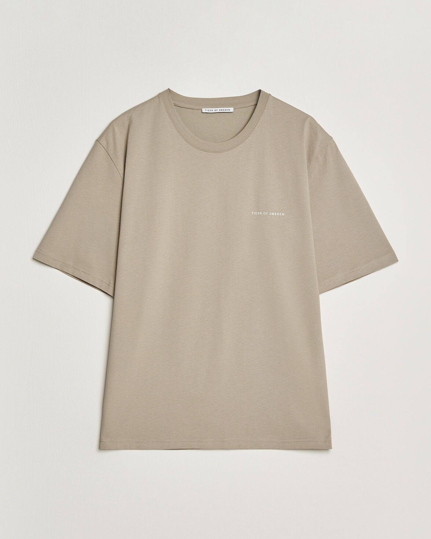 Herr | T-Shirts | Tiger of Sweden | Pro Logo Crew Neck T-Shirt Artichoke Grey