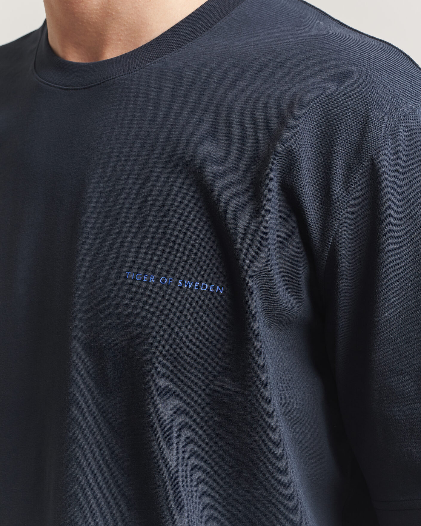 Herr | T-Shirts | Tiger of Sweden | Pro Logo Crew Neck T-Shirt Light Ink