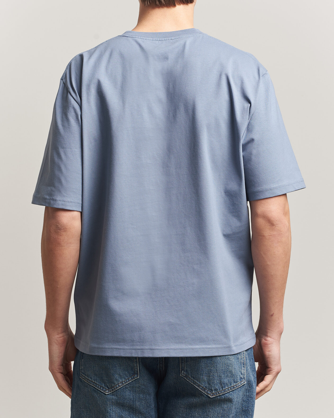 Herr | T-Shirts | Tiger of Sweden | Pro Logo Crew Neck T-Shirt Dull Blue