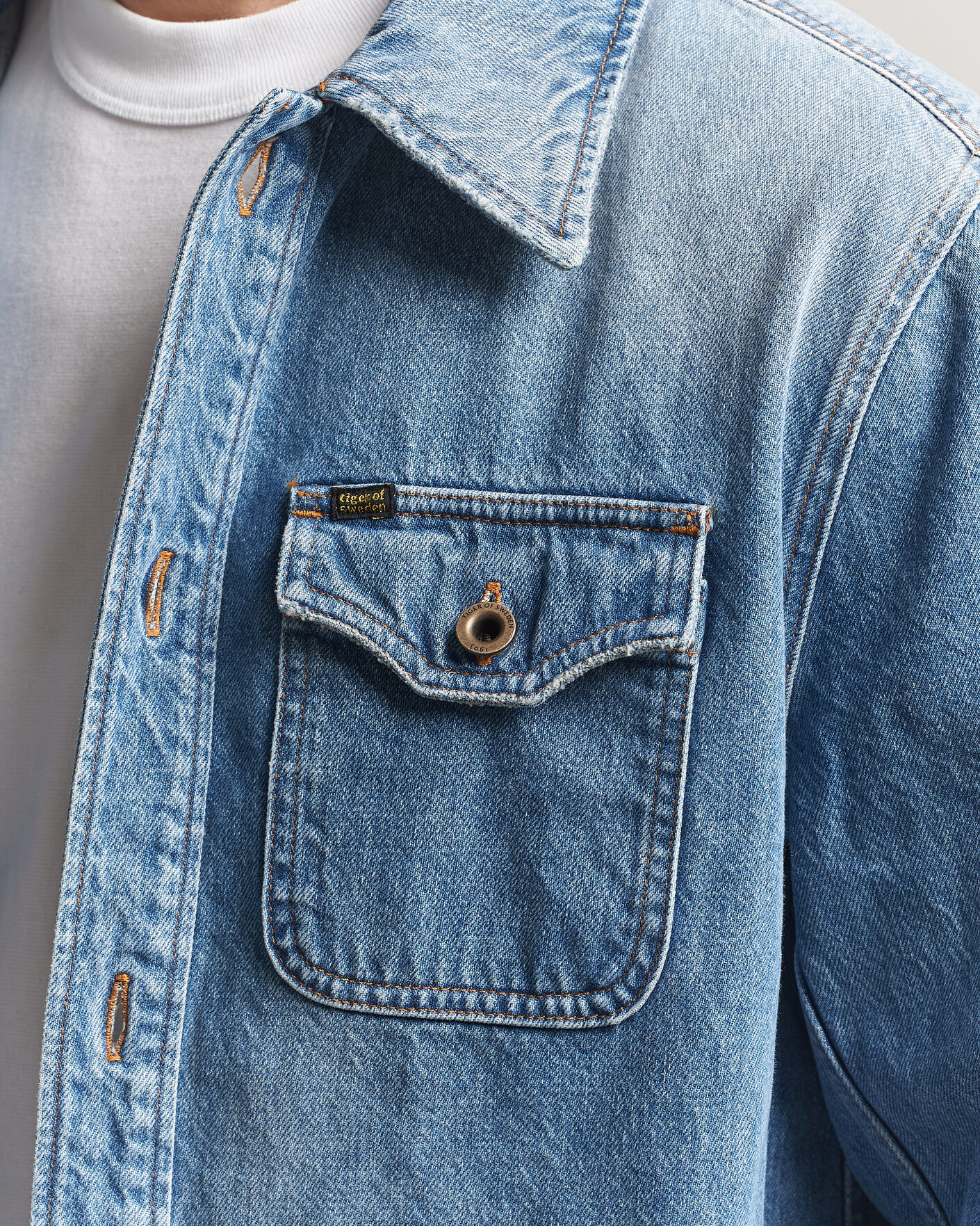 Herr | Jackor | Tiger of Sweden | Get Denim Jacket Light Blue
