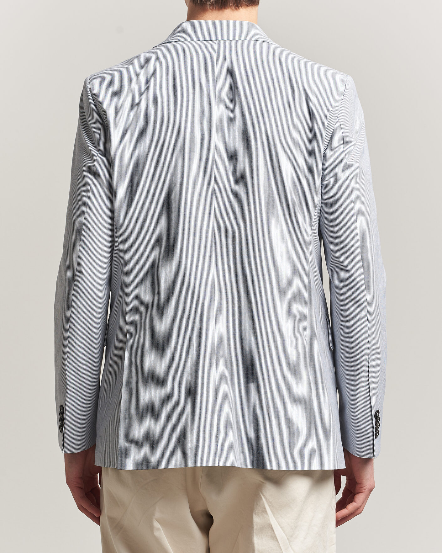 Herr | Kavajer | Tiger of Sweden | Ease Cotton Double Breasted Blazer Thunder Blue