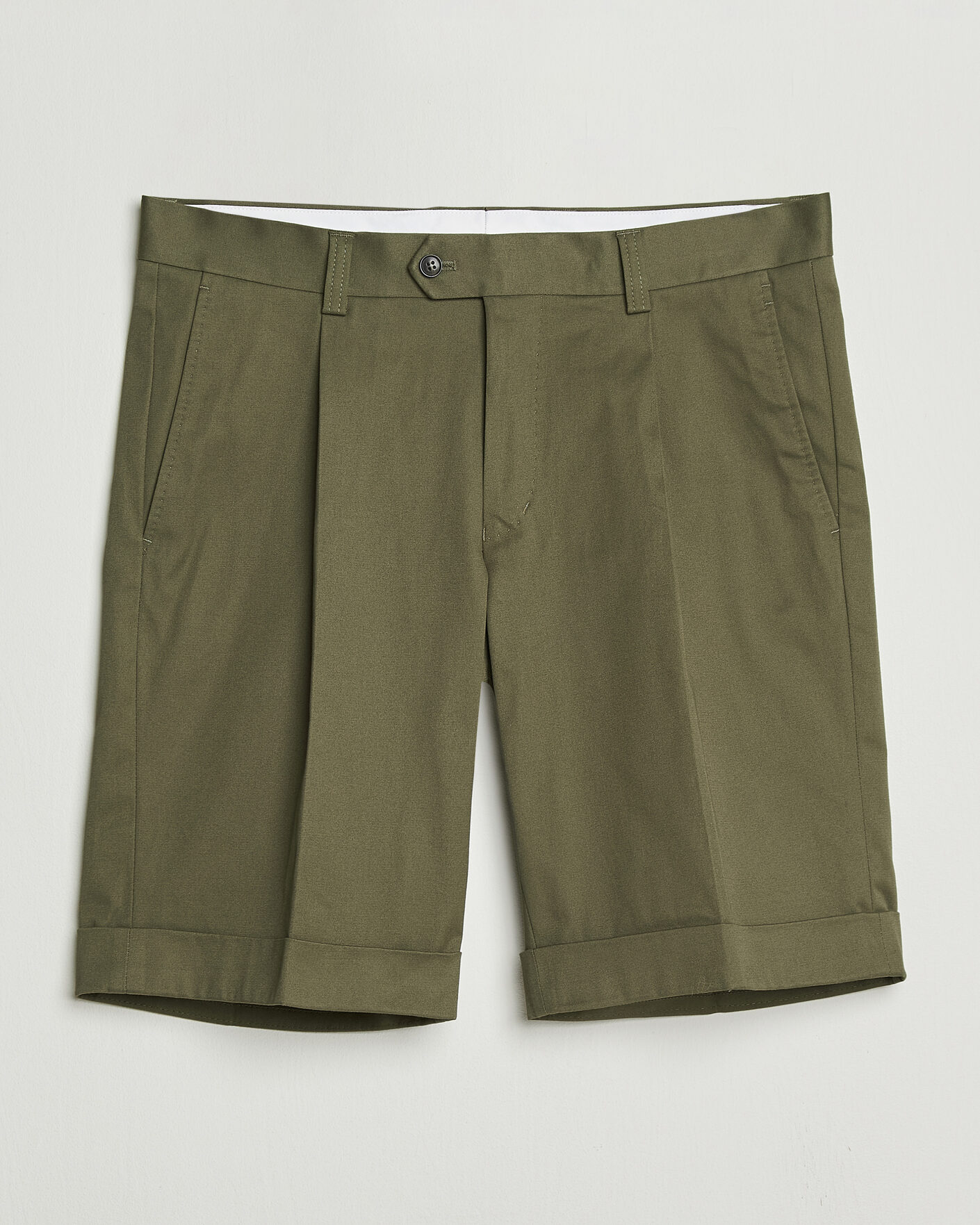 Herr | Shorts | Tiger of Sweden | Tenut Cotton Chino Shorts Kalamata Green