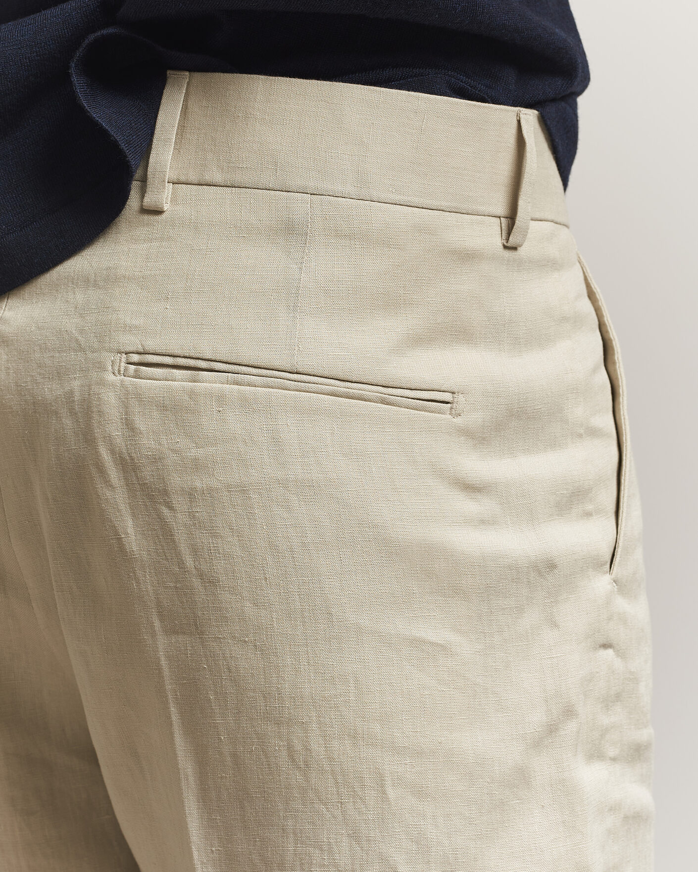 Herr | Shorts | Tiger of Sweden | Troy Pleated Linen Shorts Cream Sand