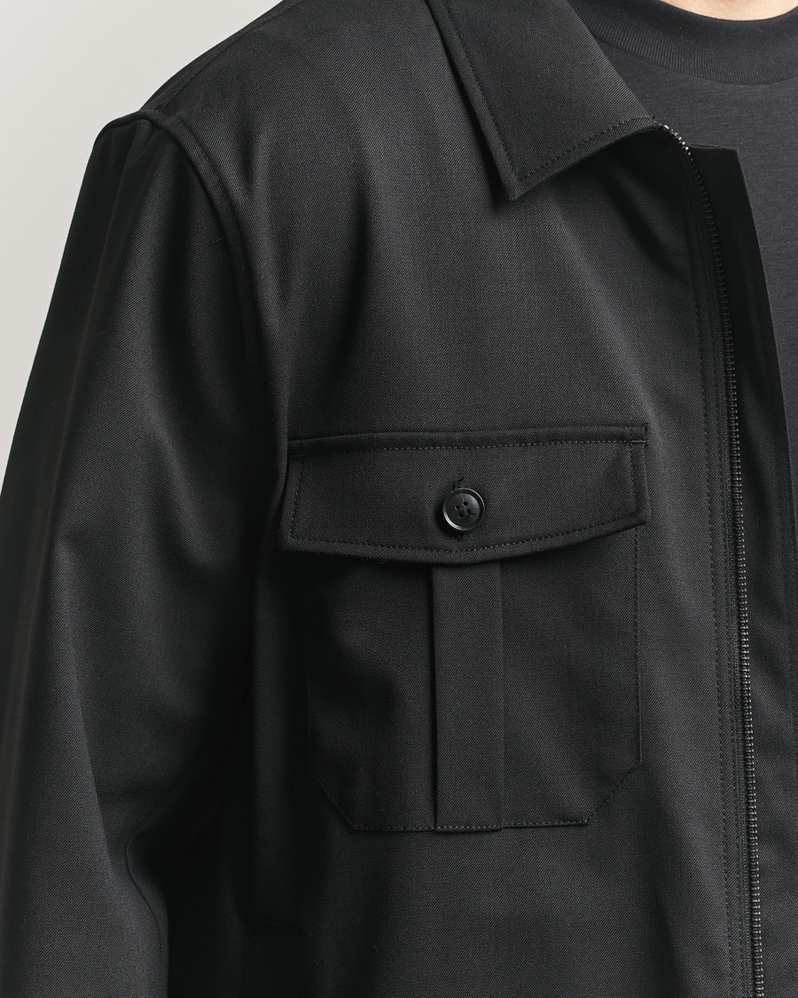 Herr | Skjortor | Tiger of Sweden | Barnaby Technical Overshirt Black